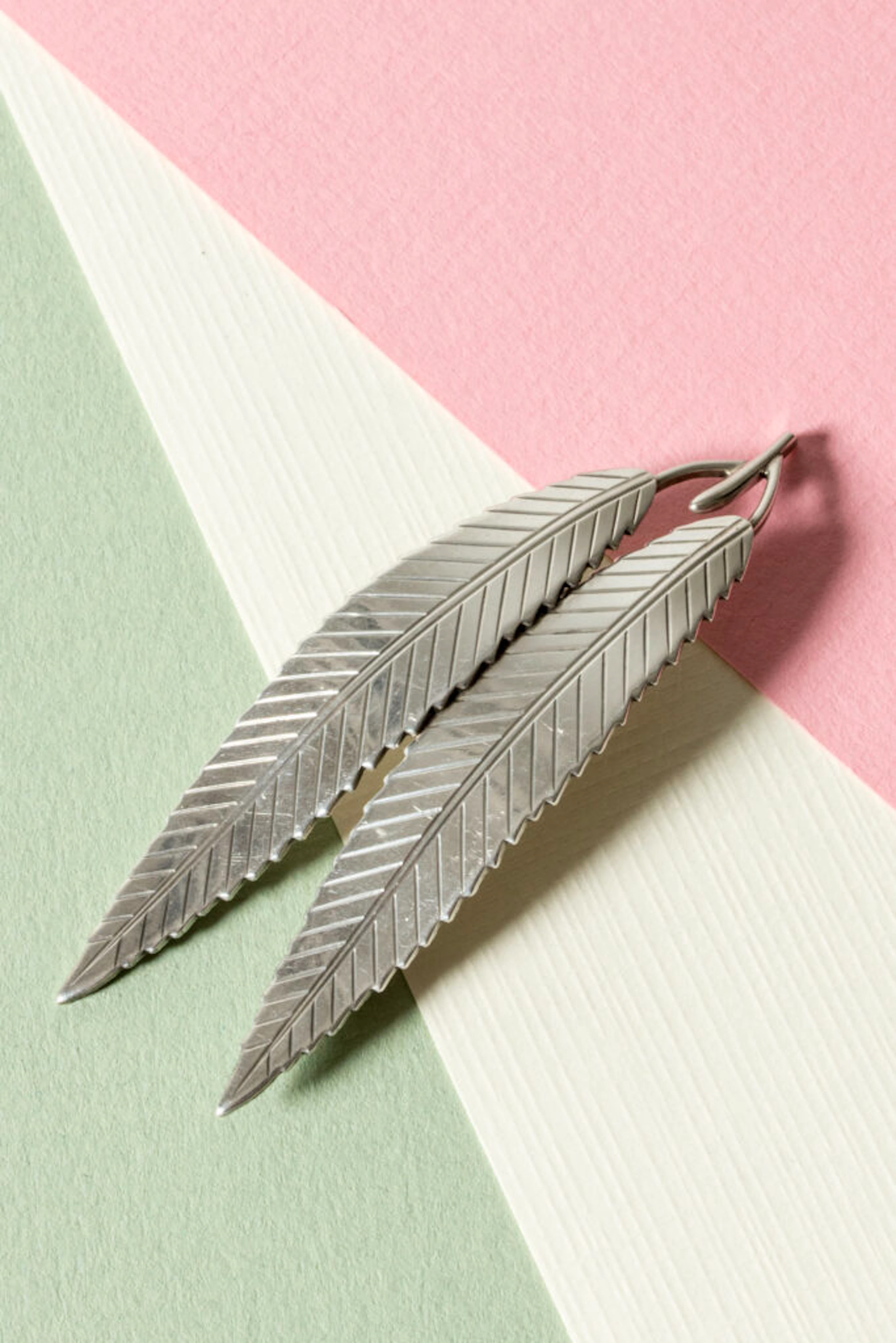 Midcentury silver brooch by Gertrud Engel
