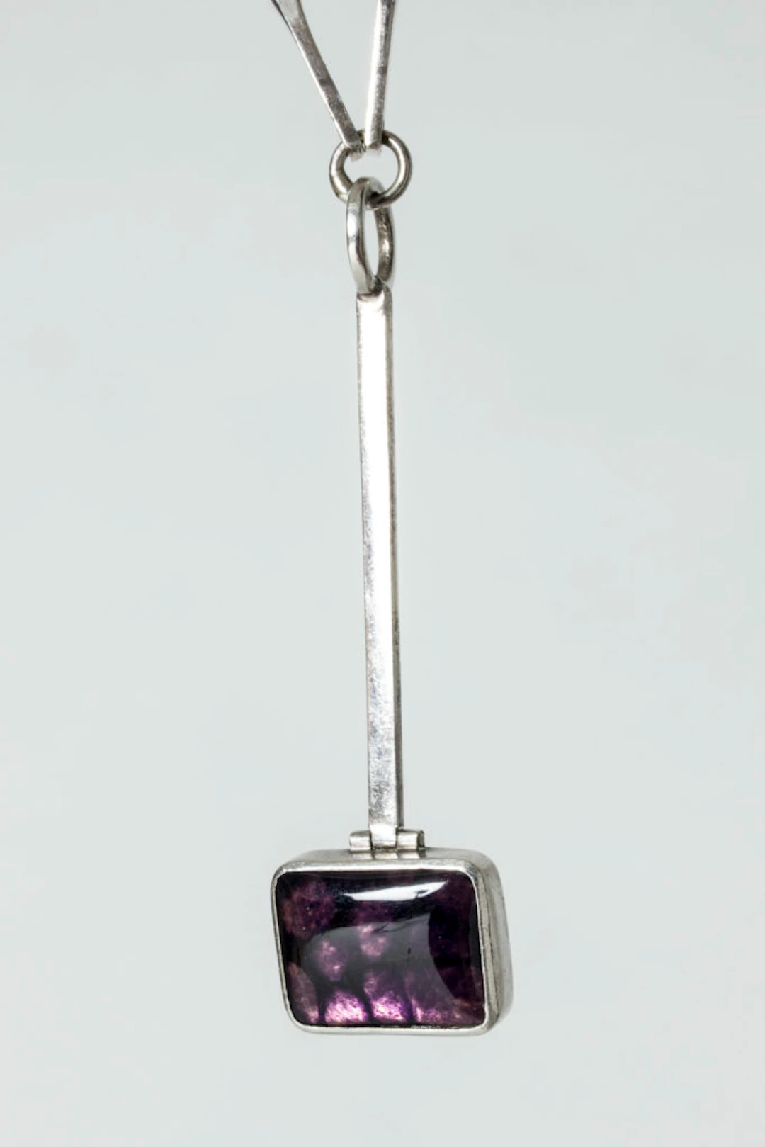 Swedish midcentury silver and enamel collier