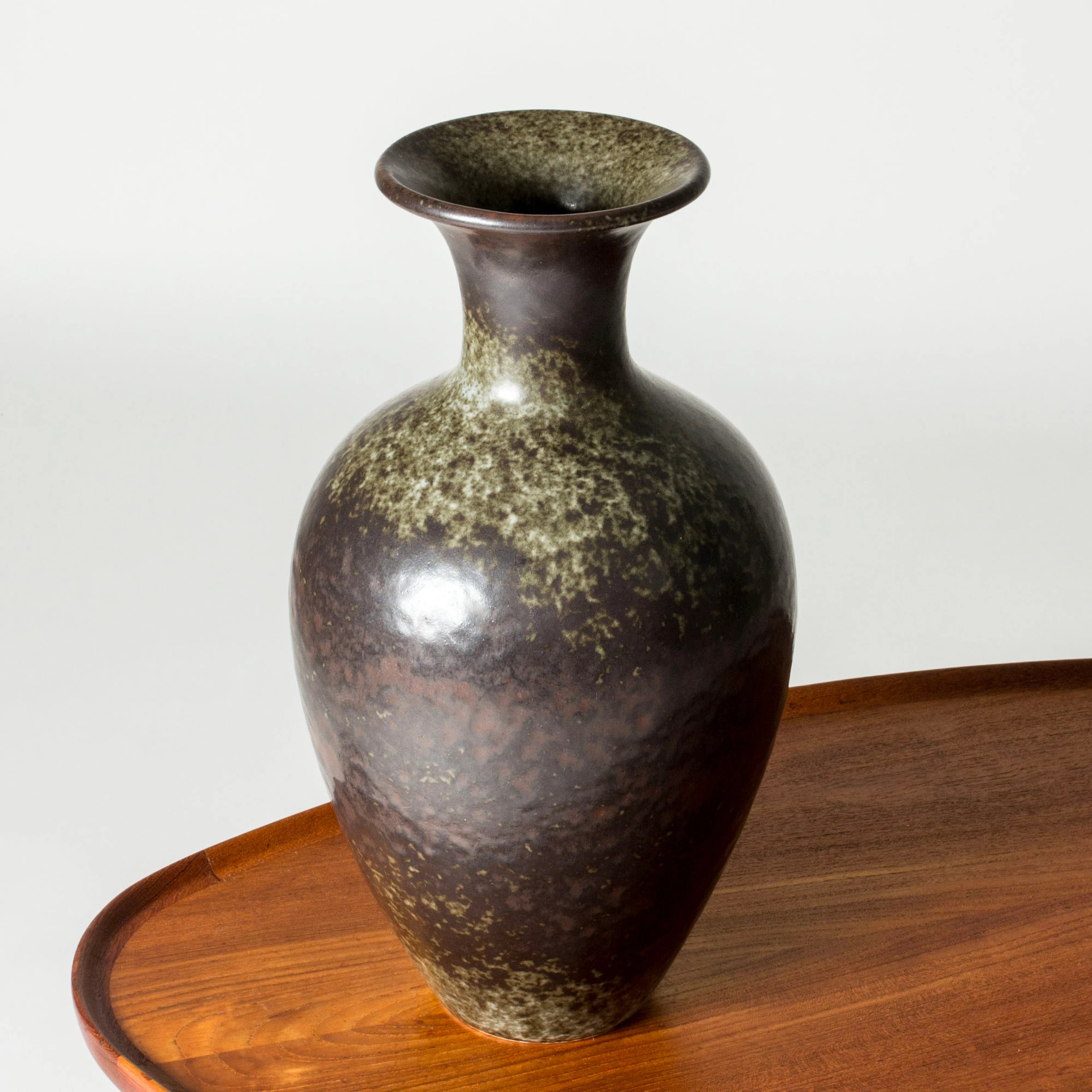 Midcentury Stoneware Floor Vase by Gunnar Nylund