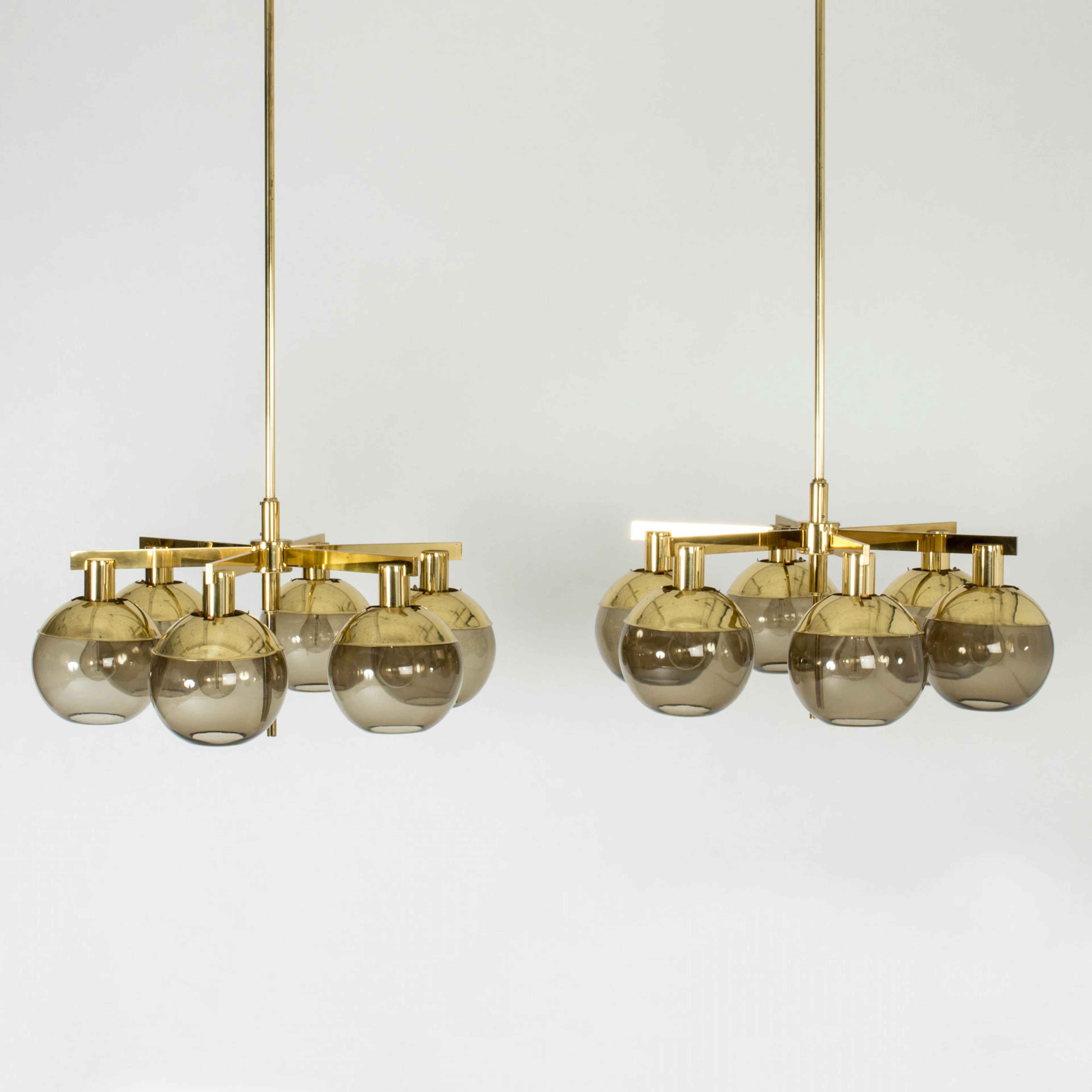 Pair of chandeliers by Hans-Agne Jakobsson