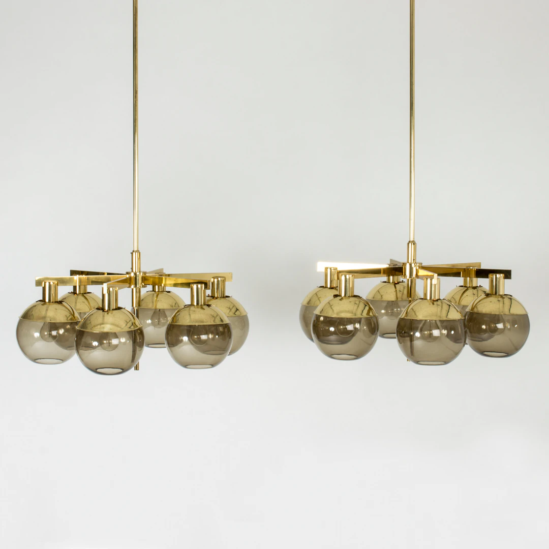 Pair of chandeliers by Hans-Agne Jakobsson