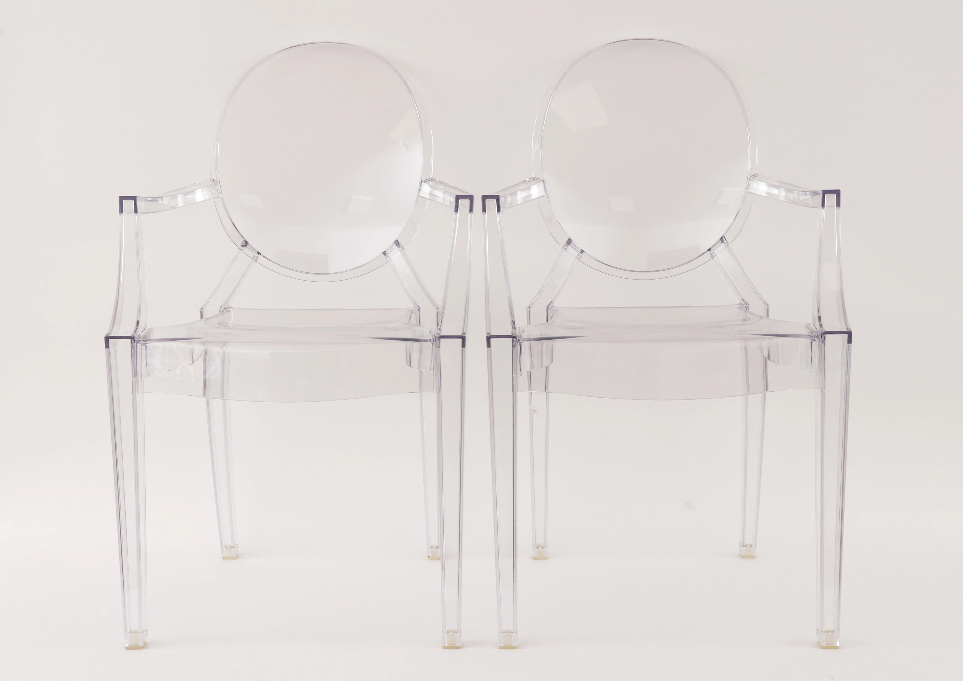 Karmstolar ett par, "Louis Ghost", Philippe Starck för Kartell