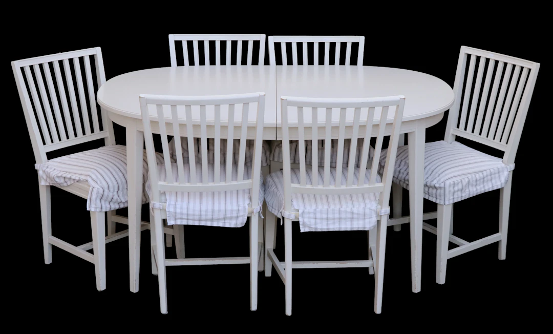 Matsalsmöblemang 7 delar, gustaviansk stil, 1900-tal