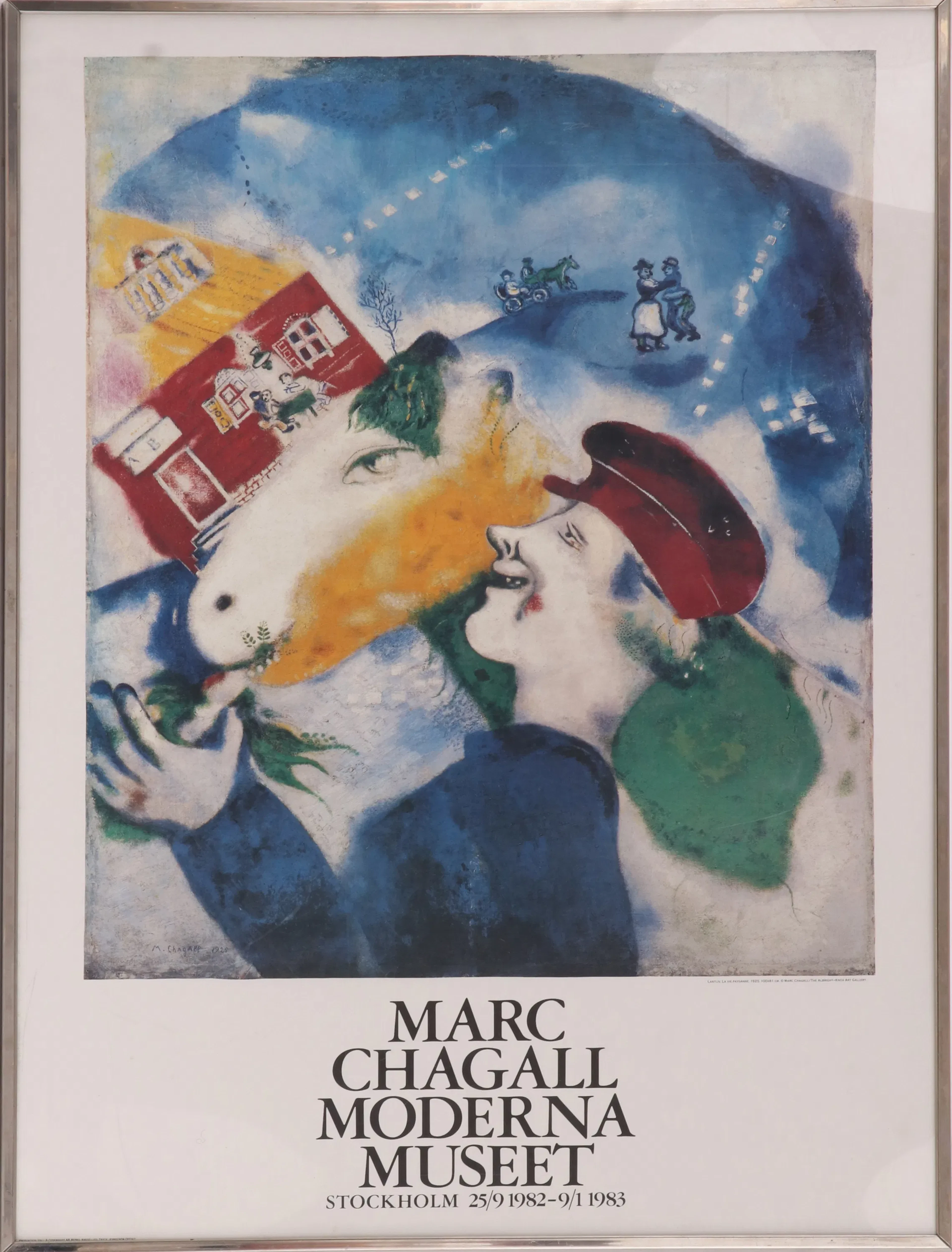 Utställningsaffisch, Marc Chagall, 1983