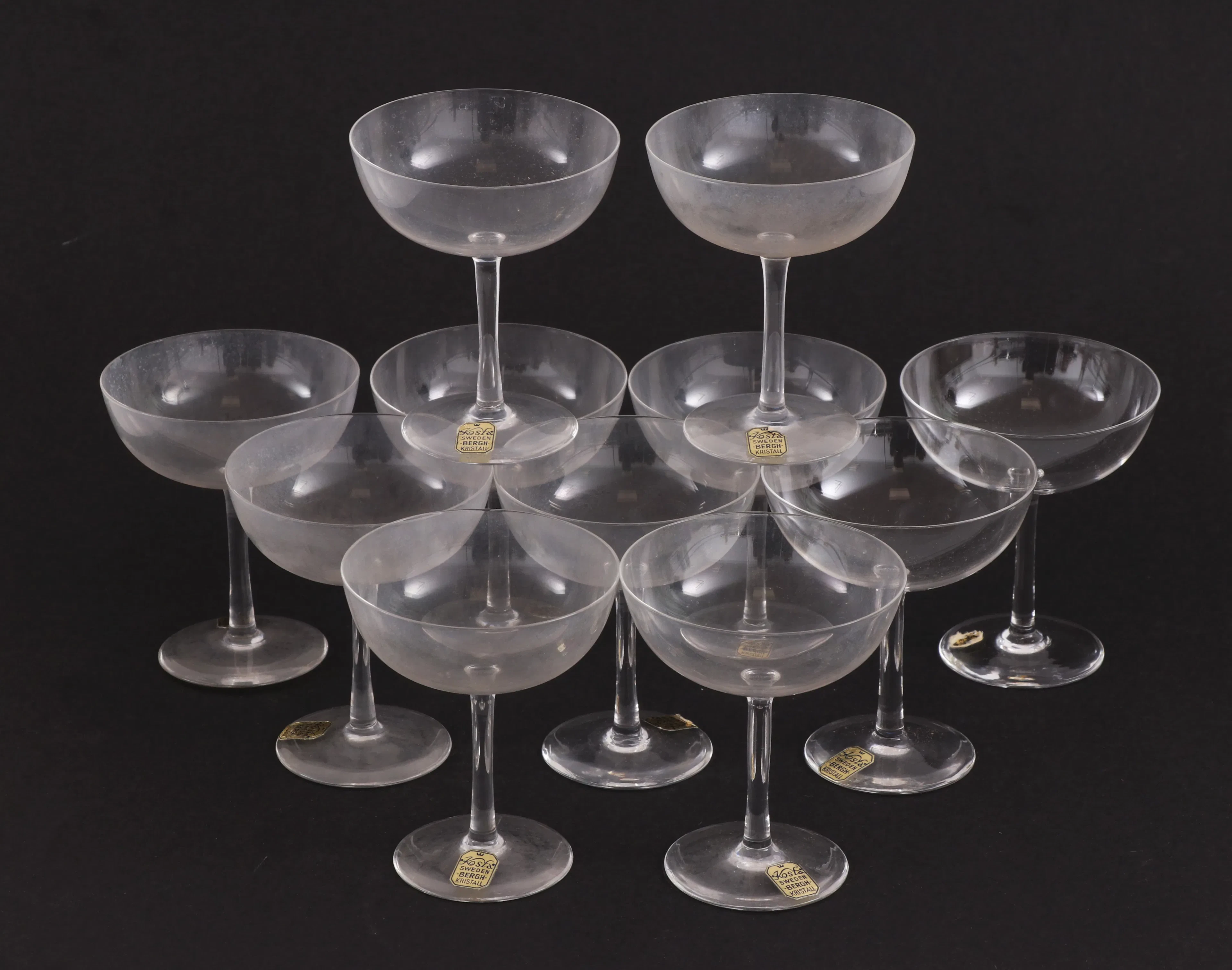 Cocktailglas 11st, Elis Bergh för Kosta