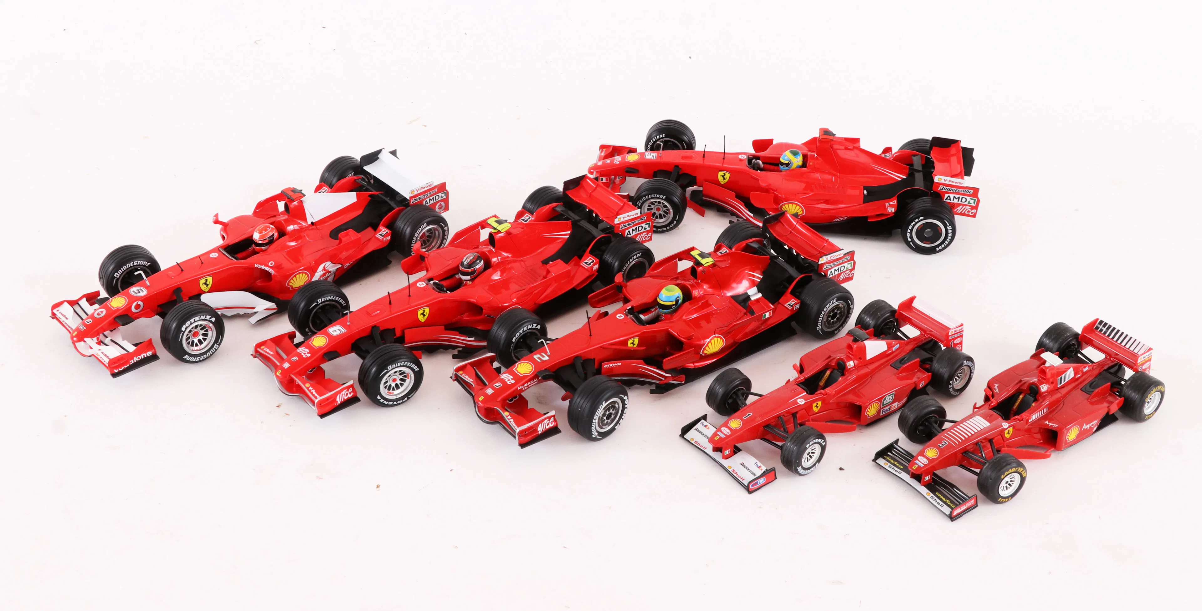 Modellbilar 6st, "Ferrari"
