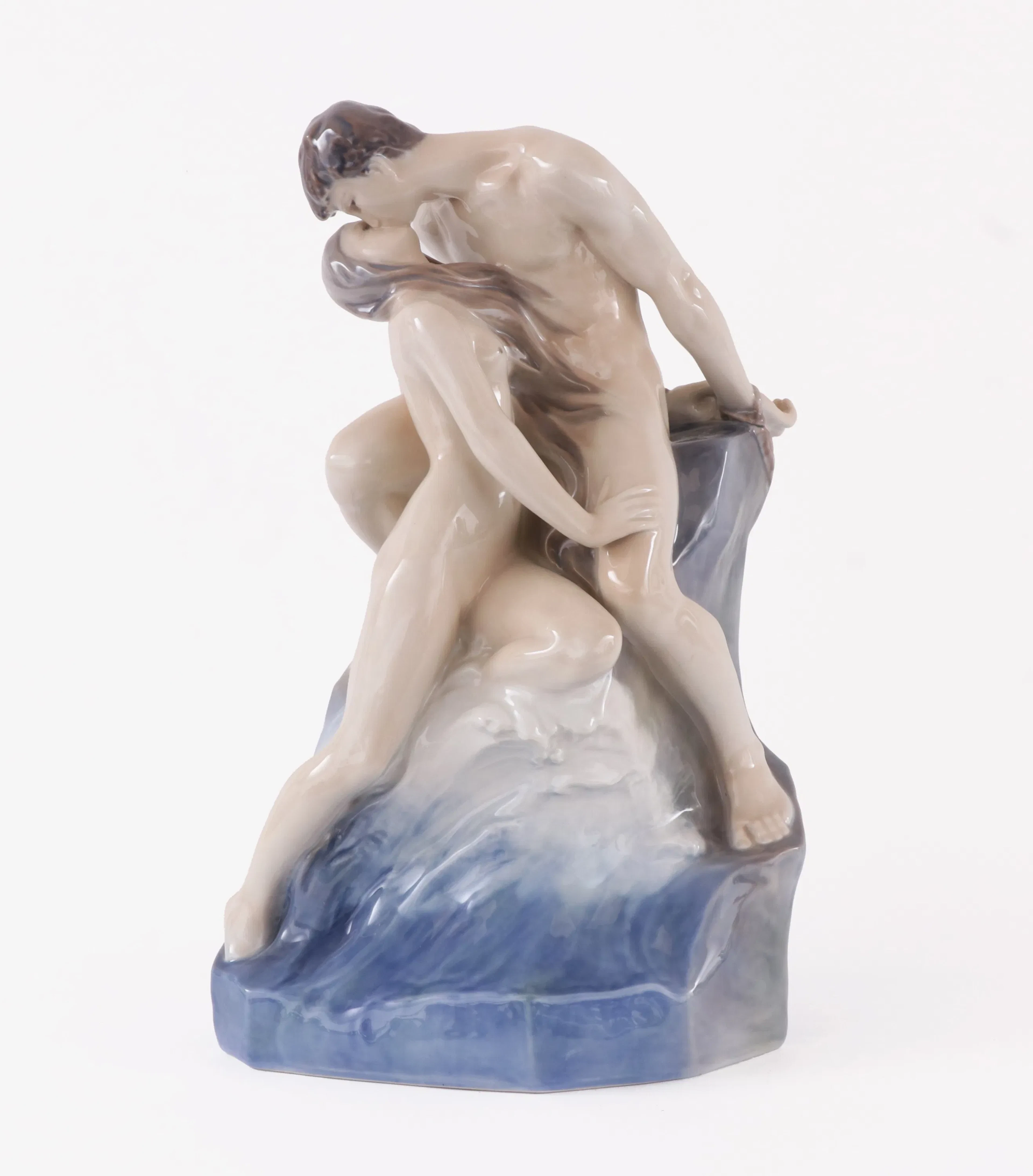 Figurgrupp, "Vågen och Klippan", Theodor Lundberg för Royal Copenhagen, Danmark
