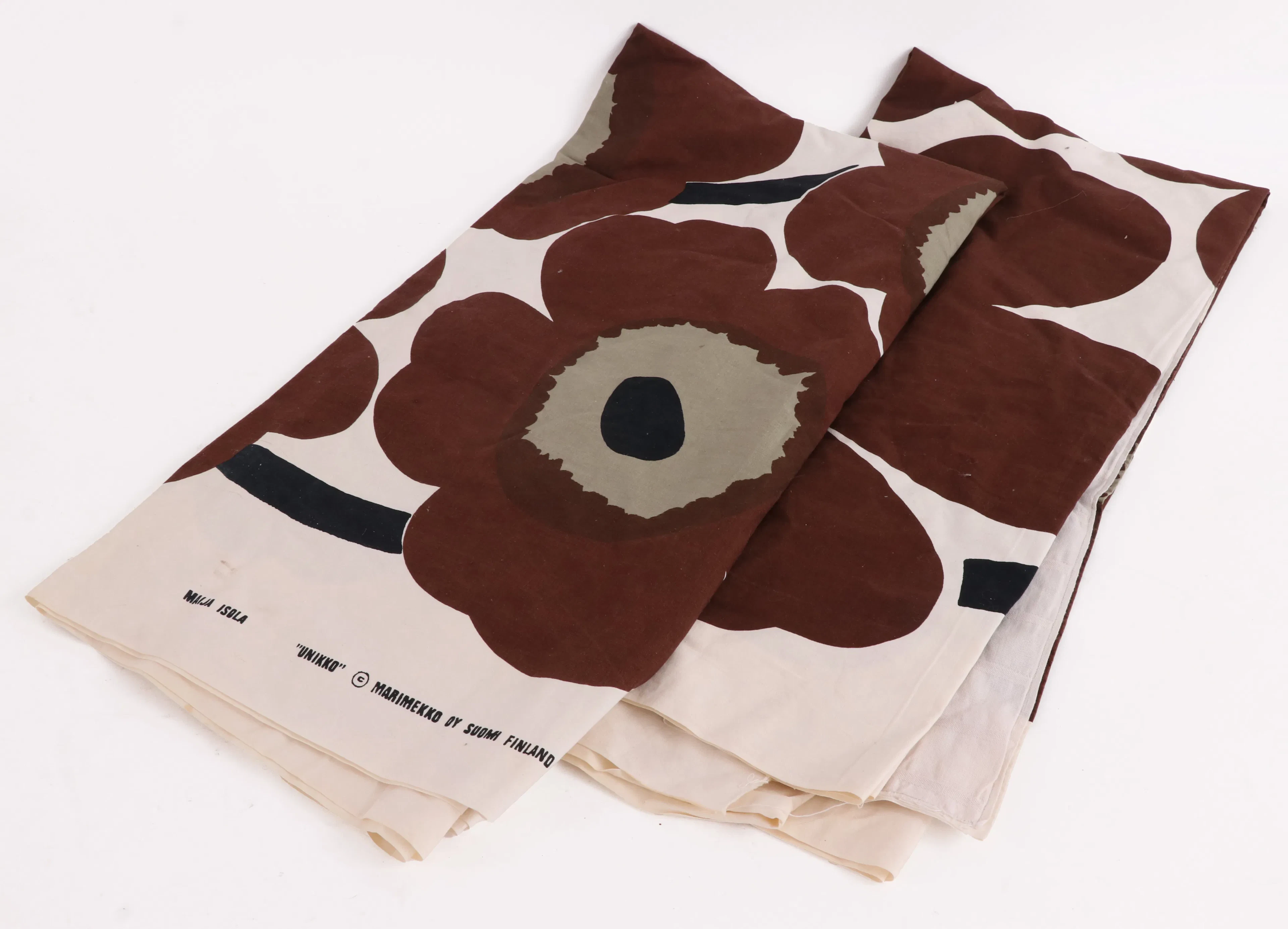 Gardinlängder ett par, "Unikko", Maija Isola för Marimekko, 1965