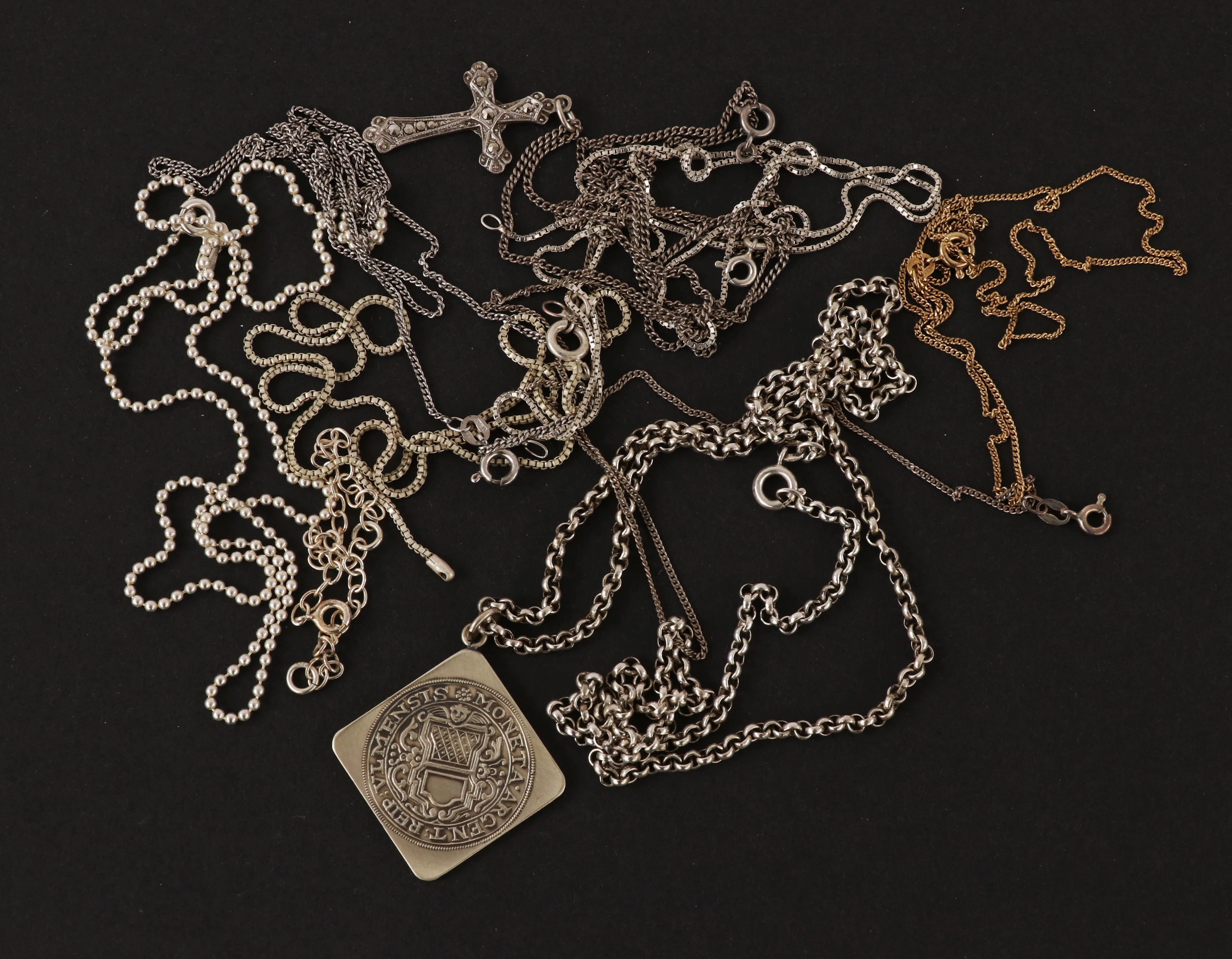 Parti silverhalsband