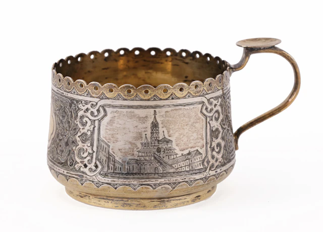 Teglashållare i silver, Ryssland, Moskva, 1871