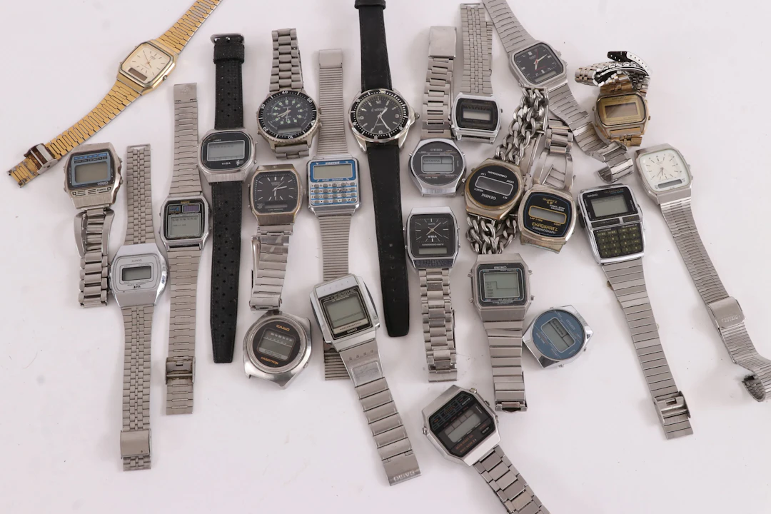Parti digitala klockor, bl.a. Casio, Seiko