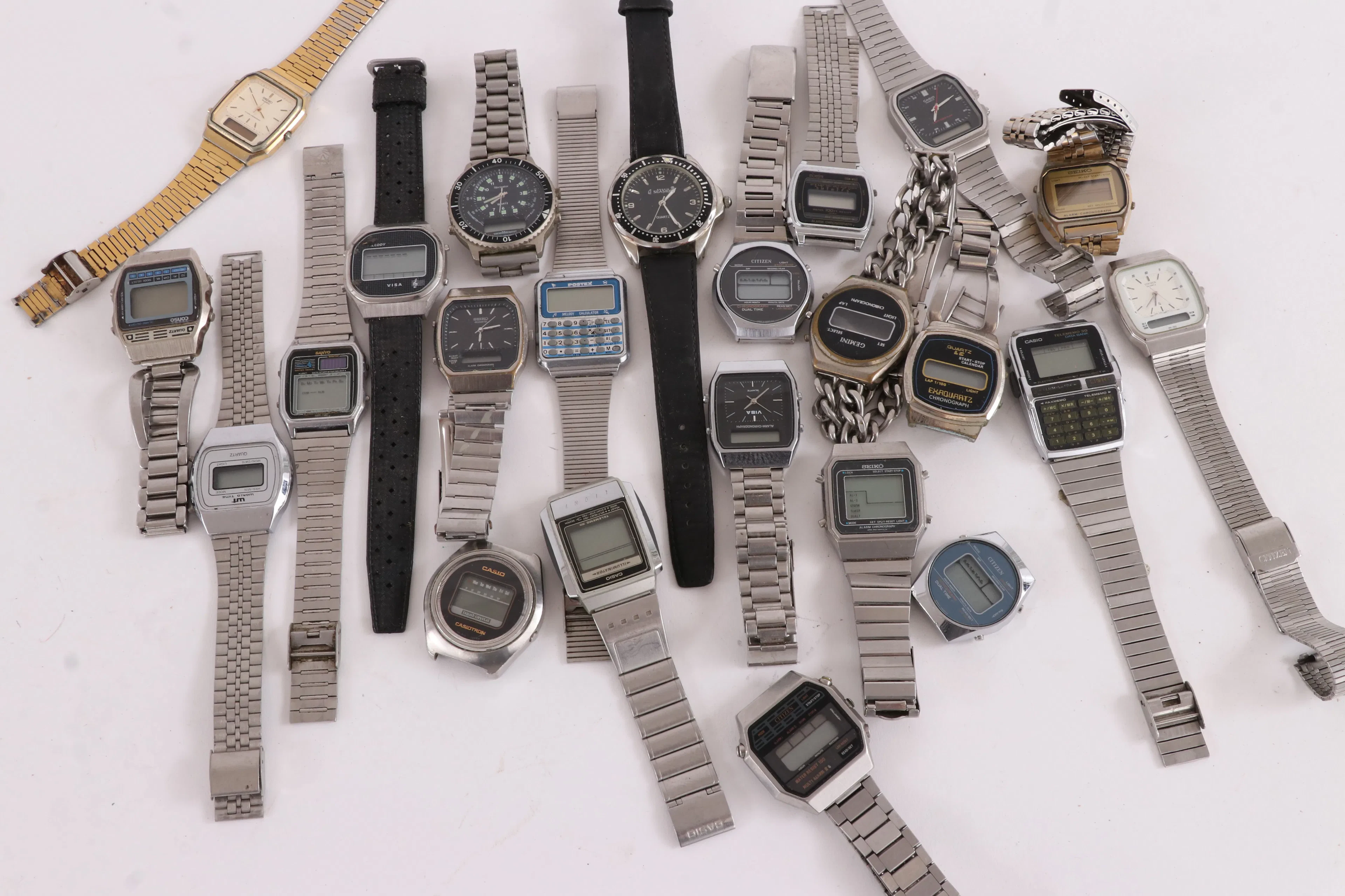 Parti digitala klockor, bl.a. Casio, Seiko