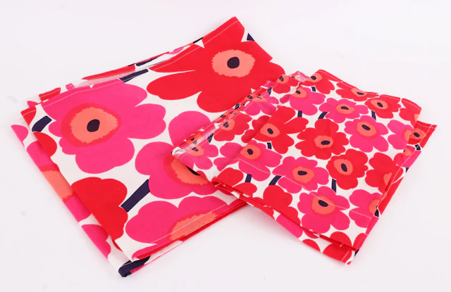 Textil 4 delar, "Unikko", Marimekko