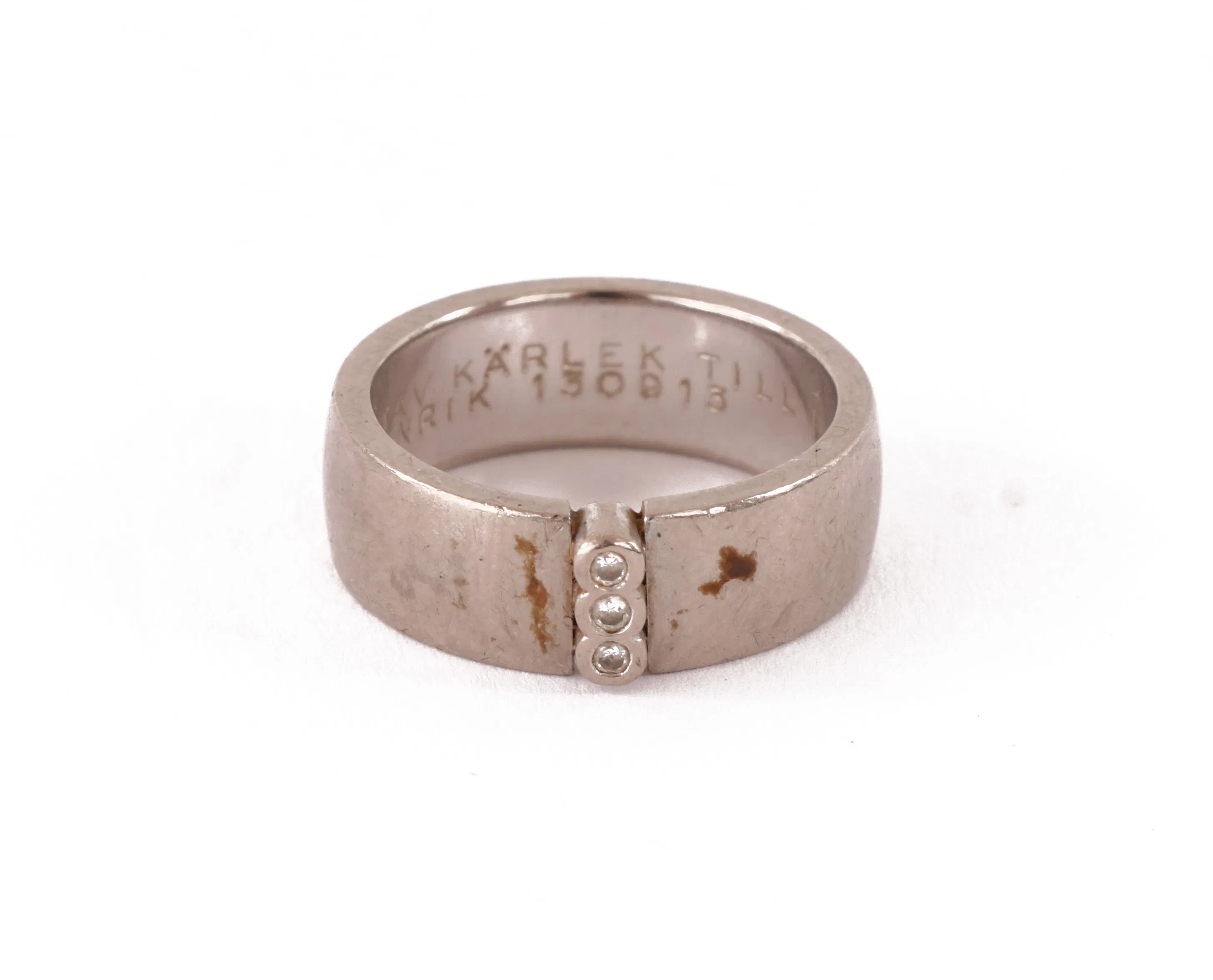 Ring i 18k vitguld, Rolf Guldsmed, Uppsala