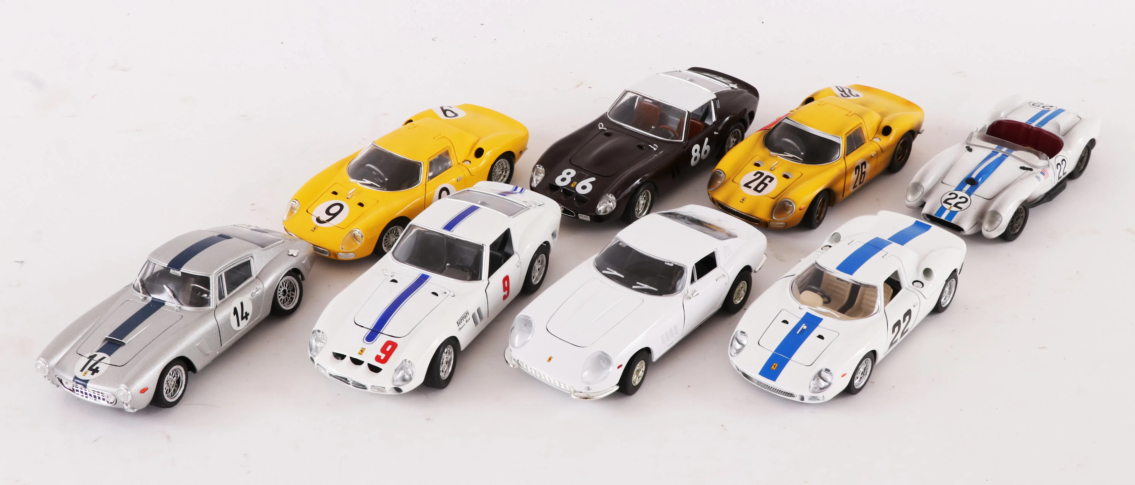 Modellbilar 8st, "Ferrari"