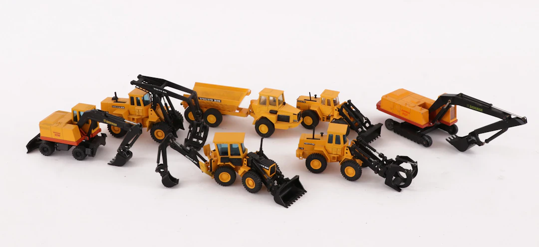 Leksaksfordon 7 delar, bl.a. NZG Modelle, Joal