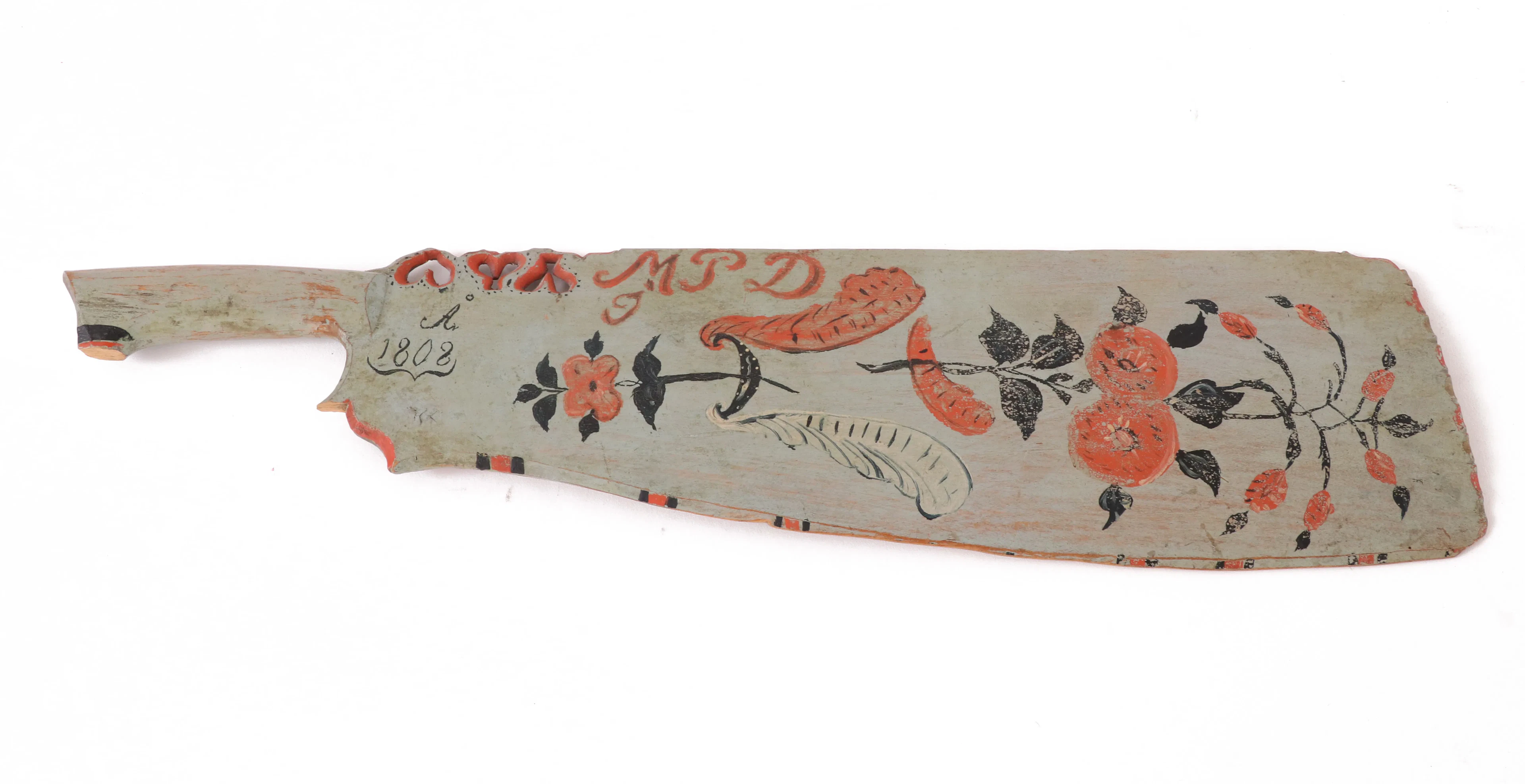 Skäktkniv, allmoge, Hälsingland, daterad 1808