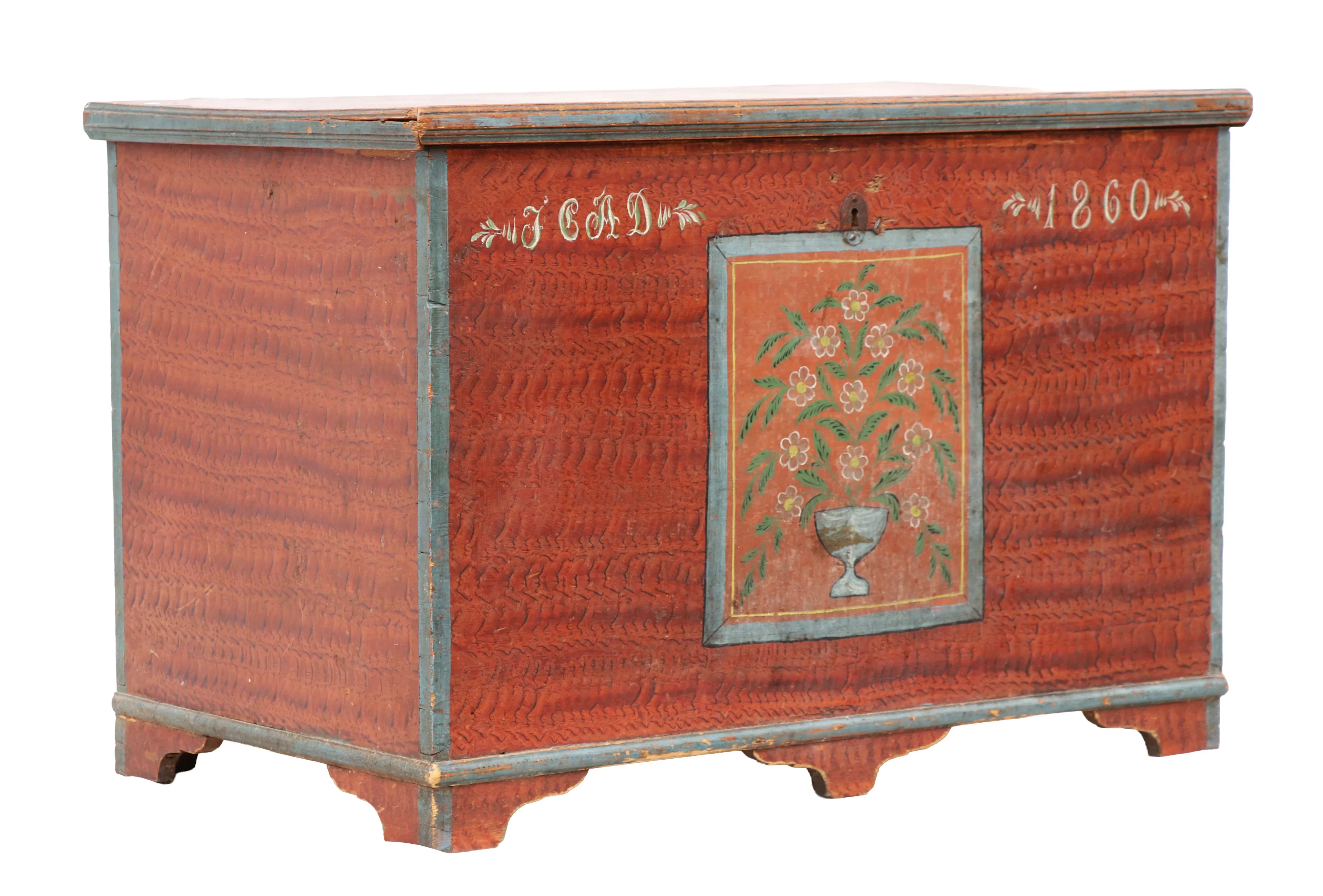 Kista, allmoge, daterad 1860