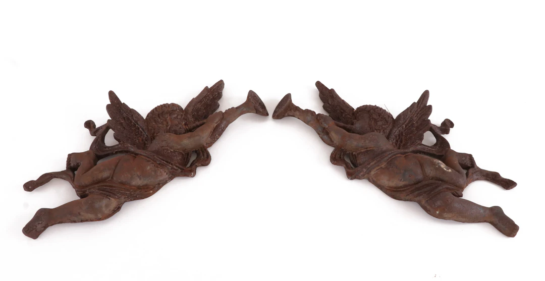 Änglafigurer ett par, 19/2000-tal