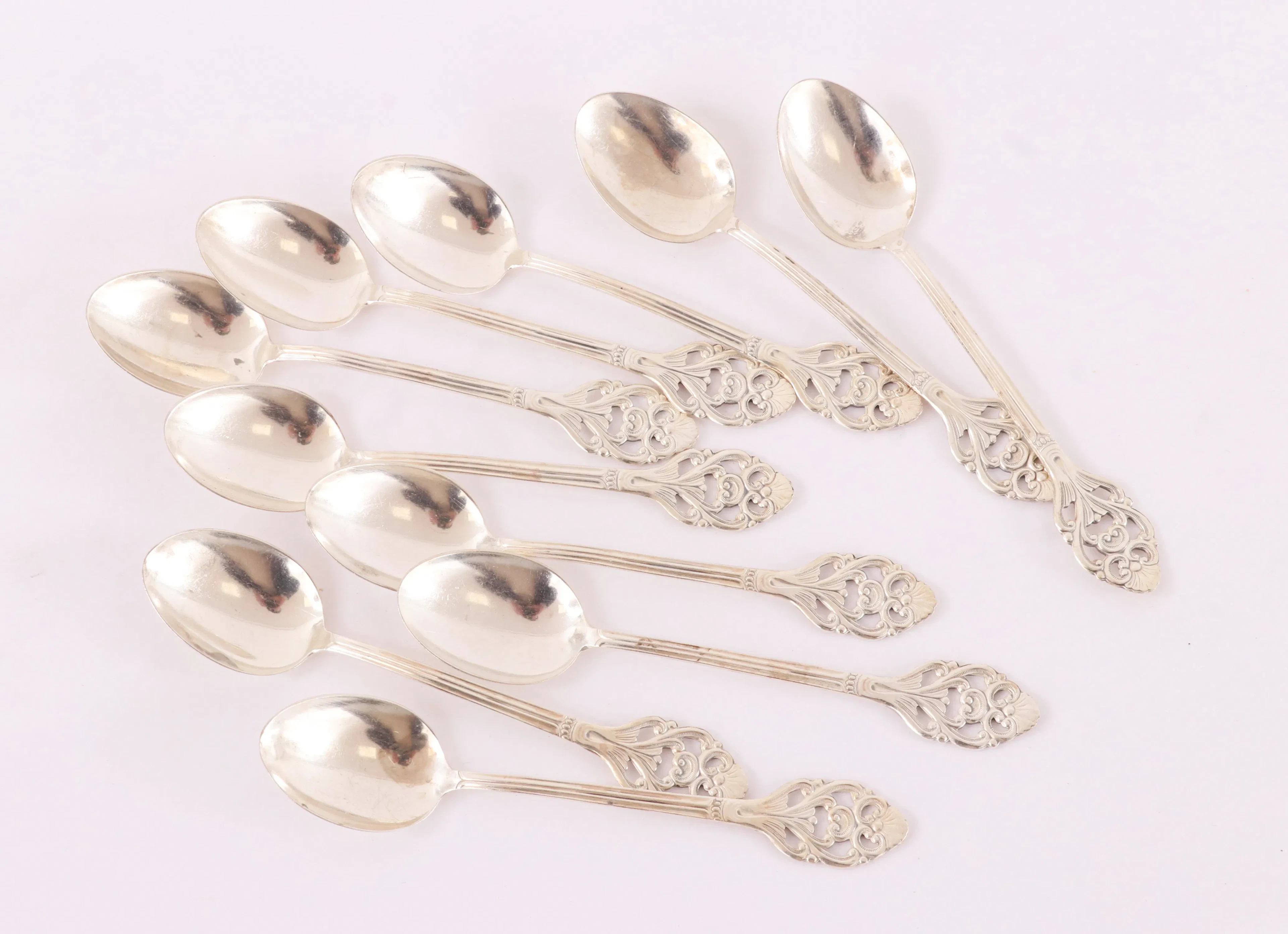 Kaffeskedar 10st, silver