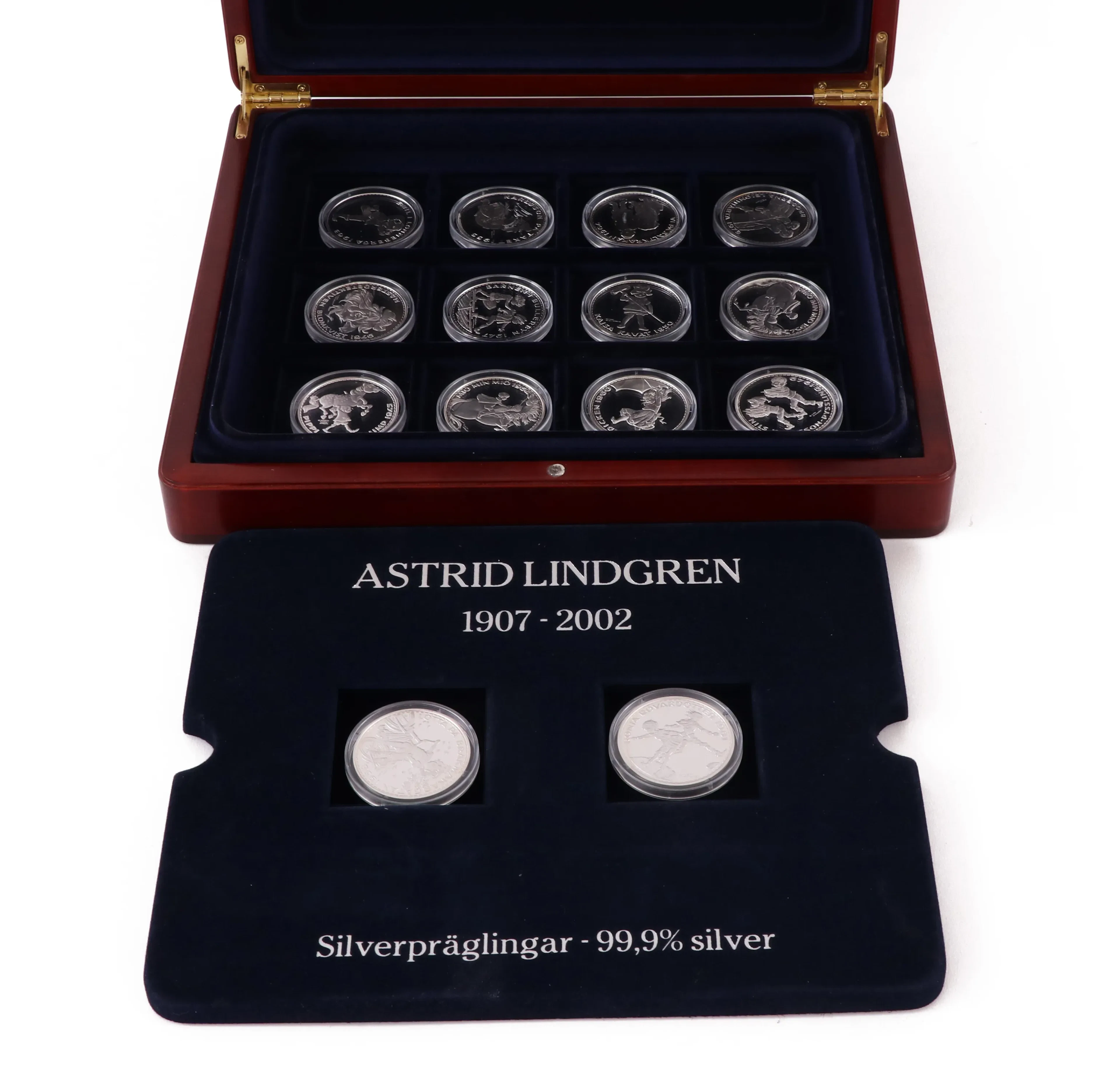 Silvermedaljer 14st, "Astrid Lindgren"