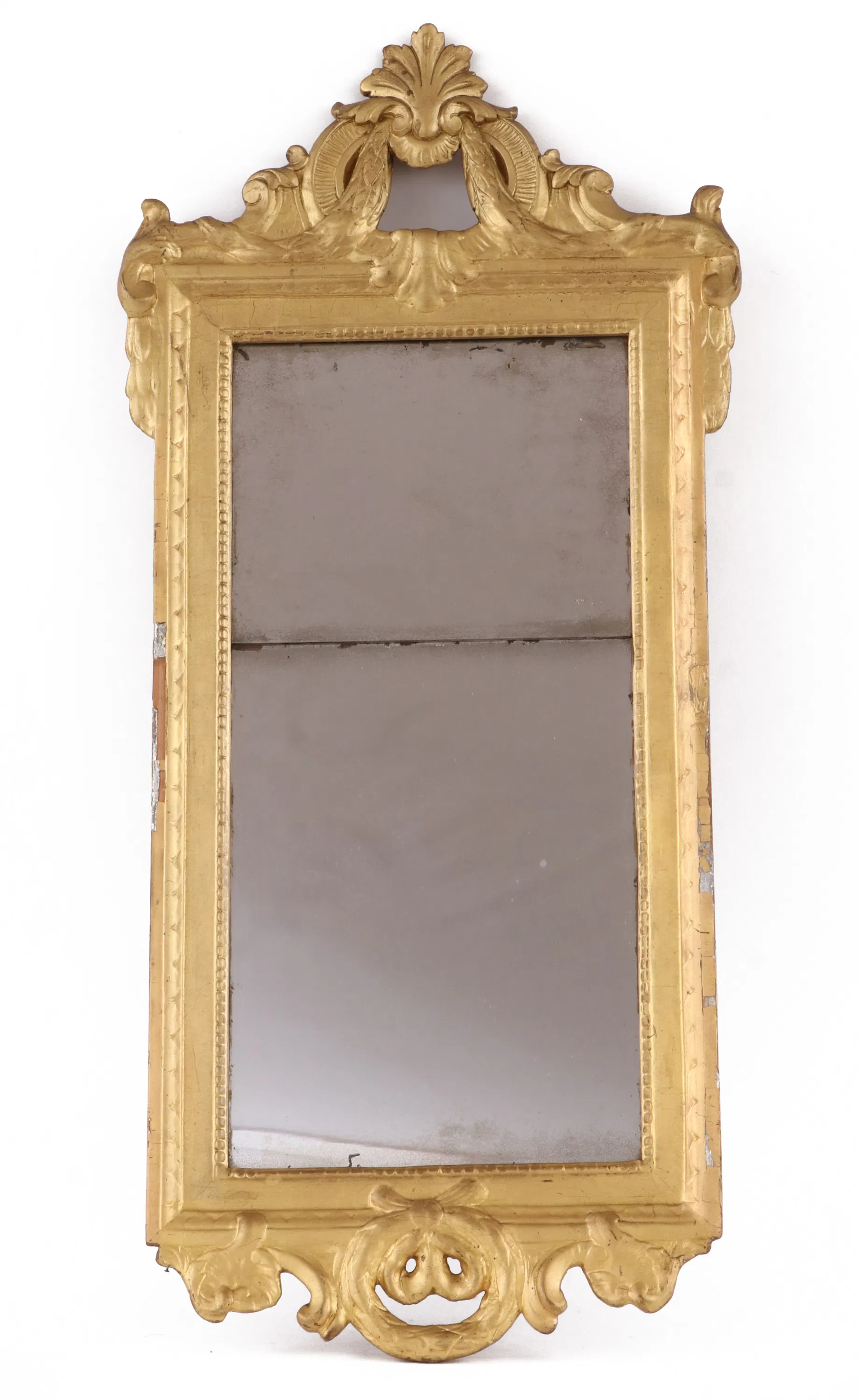 Spegel, gustavianskt Stockholmsarbete, hallstämplad 1788?