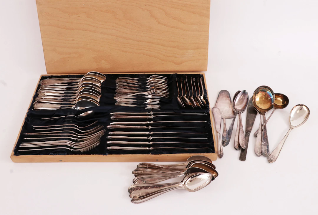 Bestickservisdelar, "Vasa", nysilver