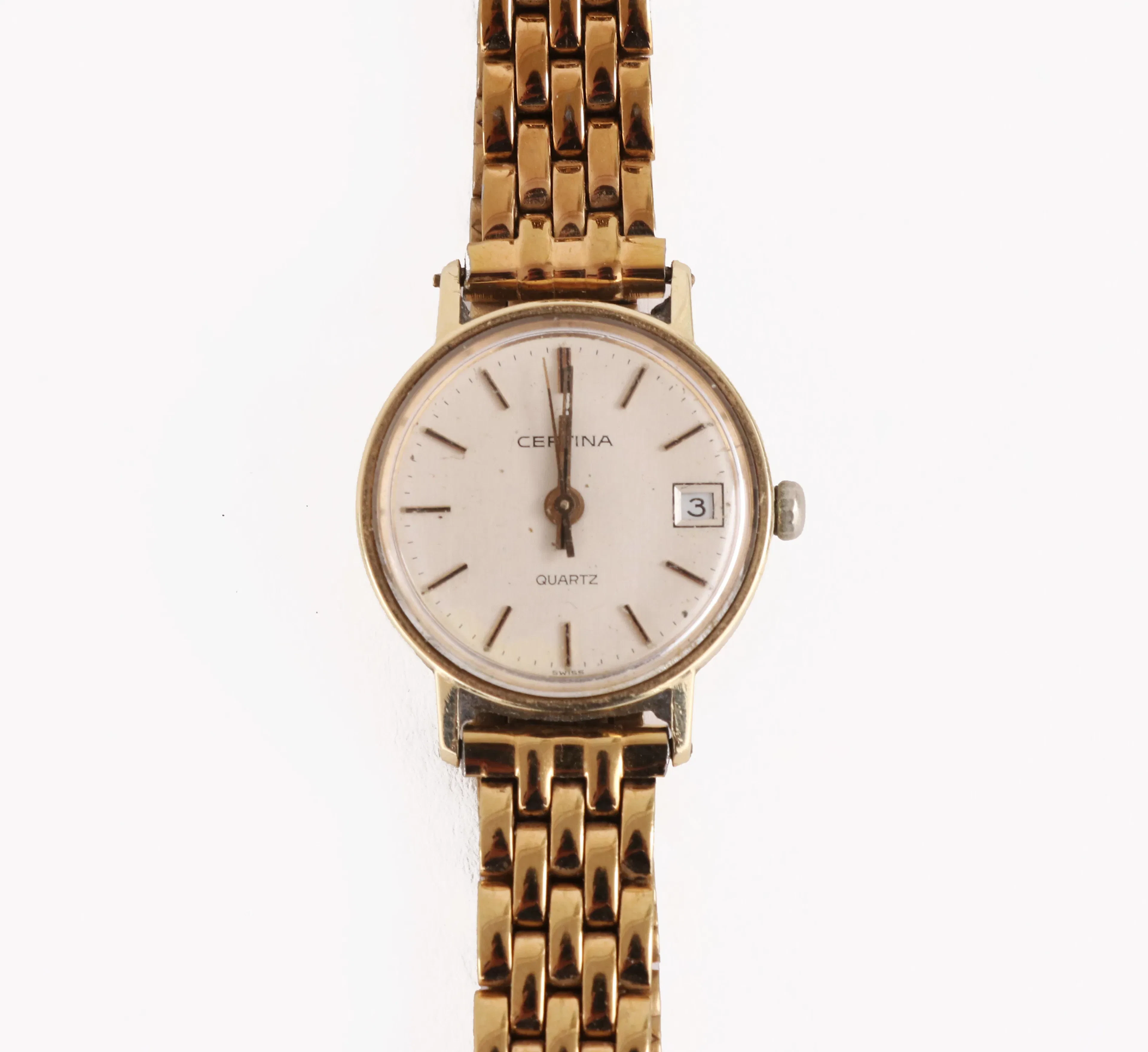 Damarmbandsur i 14k, Certina