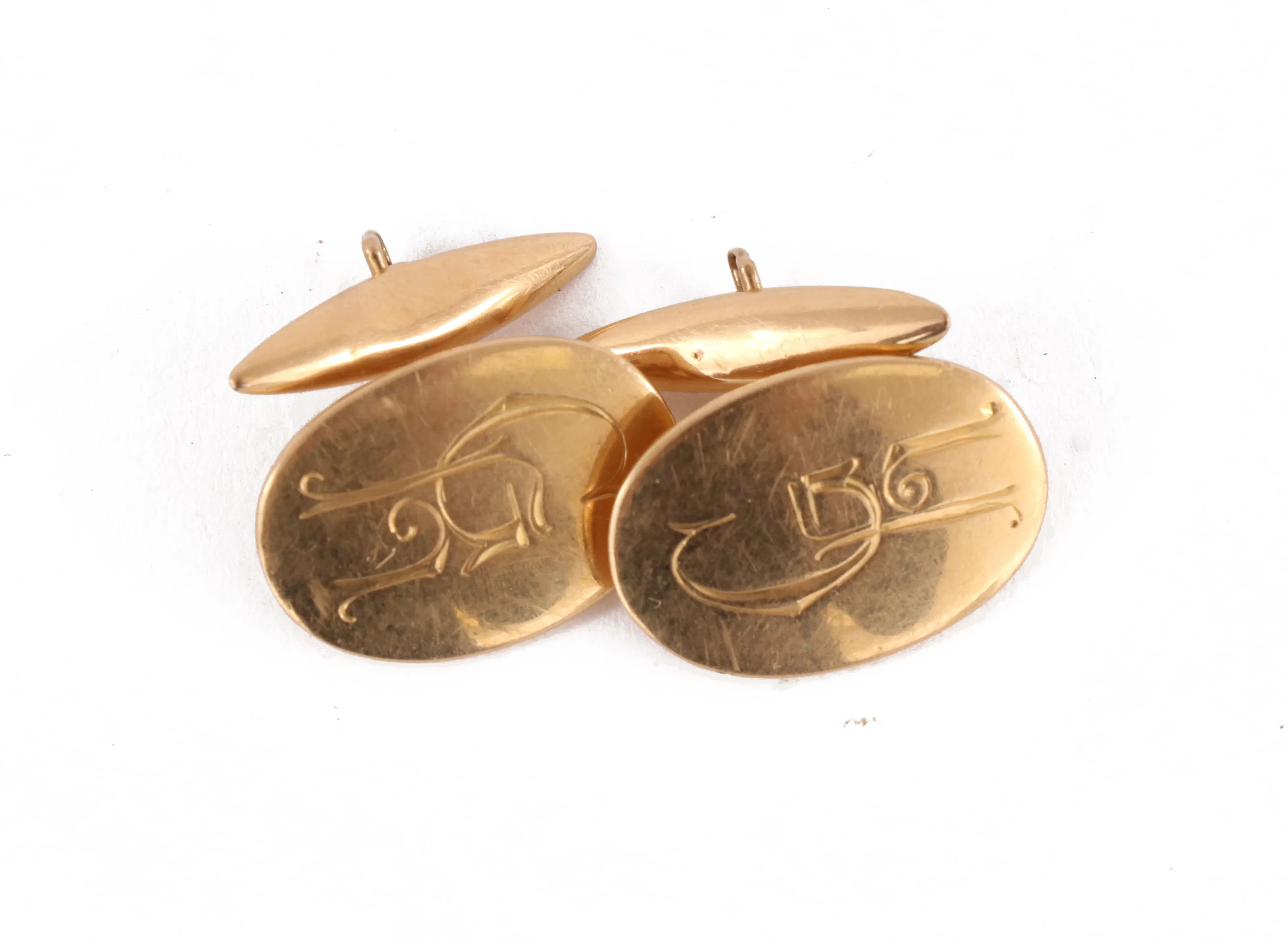 Manschettknappar ett par, 18k