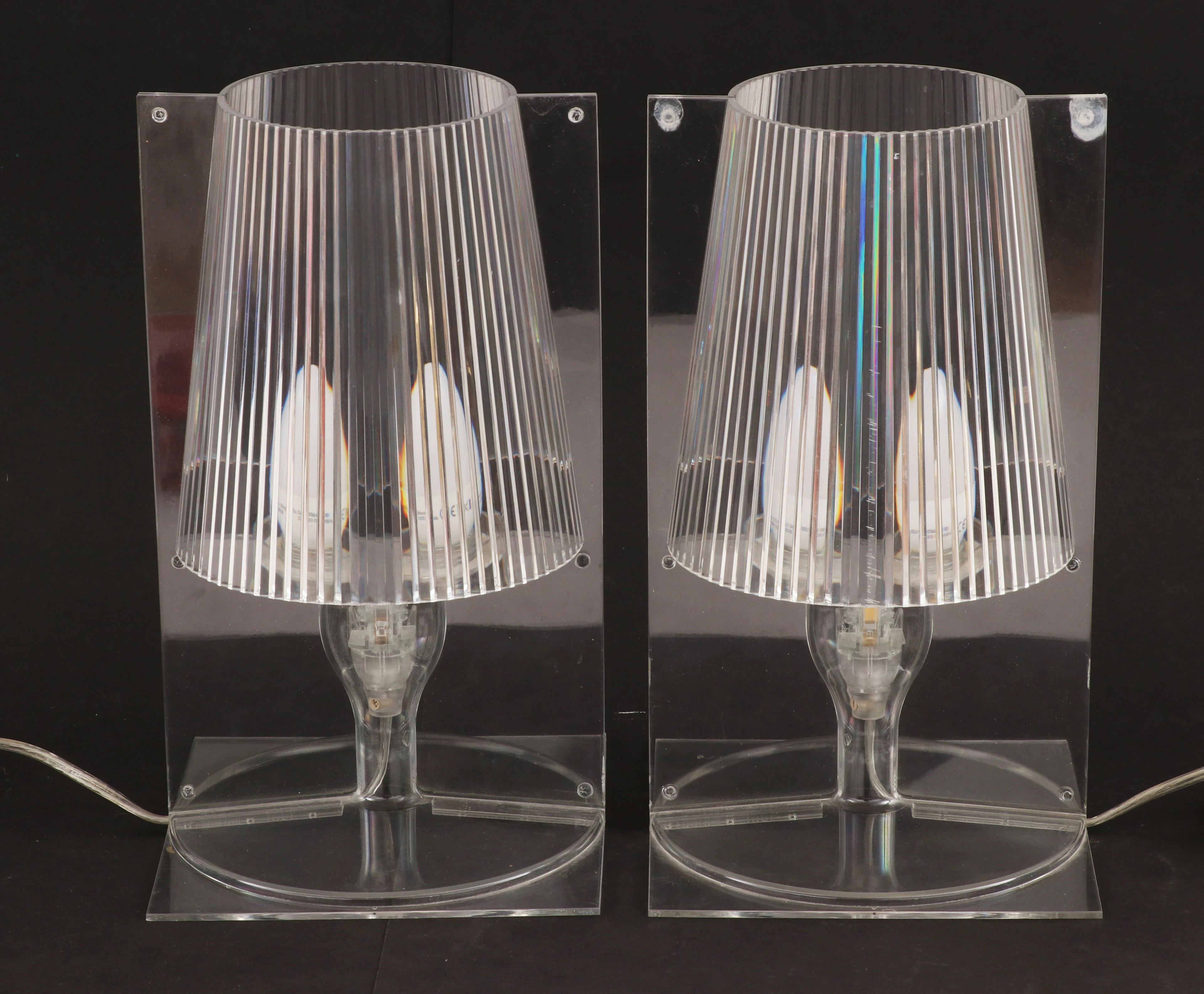 Bordslampor ett par, "Take", Ferruccio Laviani för Kartell, Italien