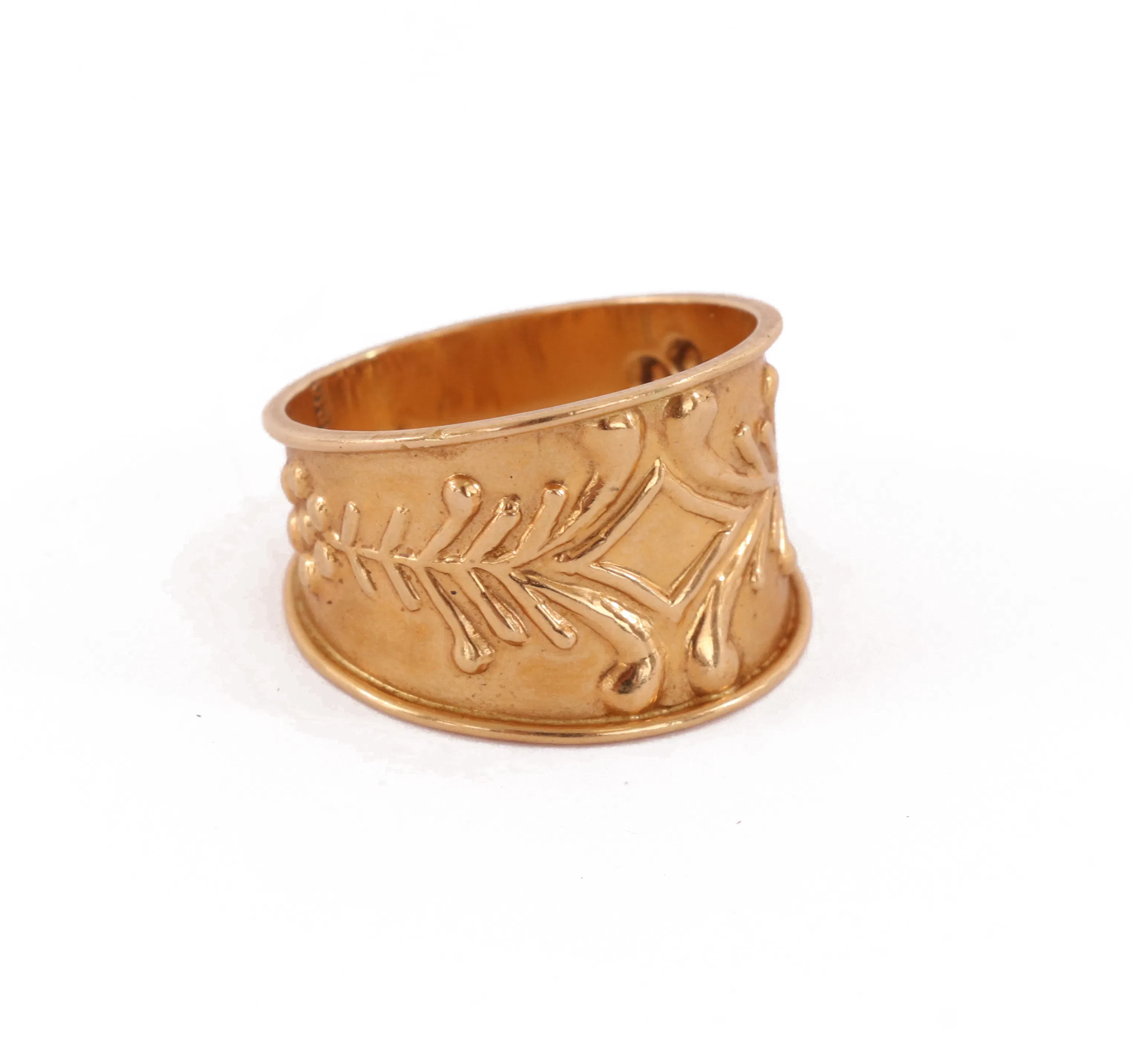 Ring i 18k, allmogestil, 1989