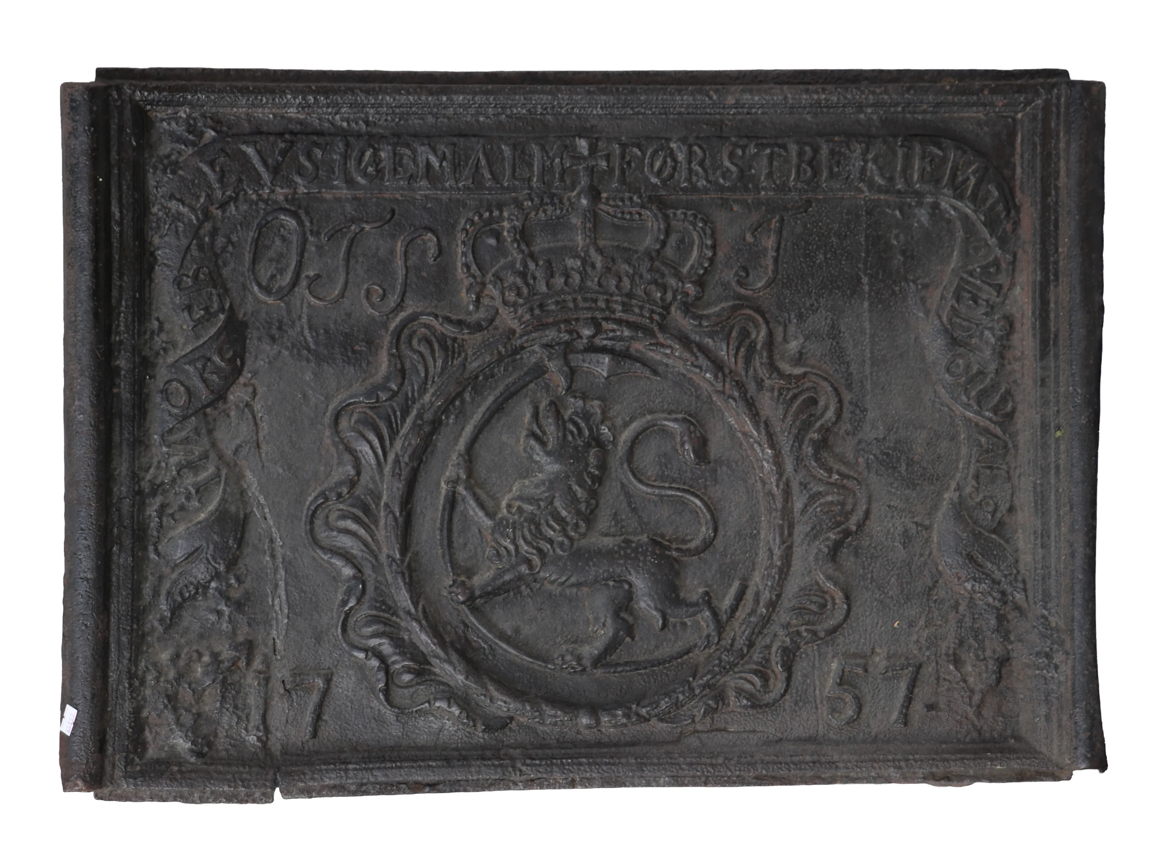 Sättugnsplatta, daterad 1757