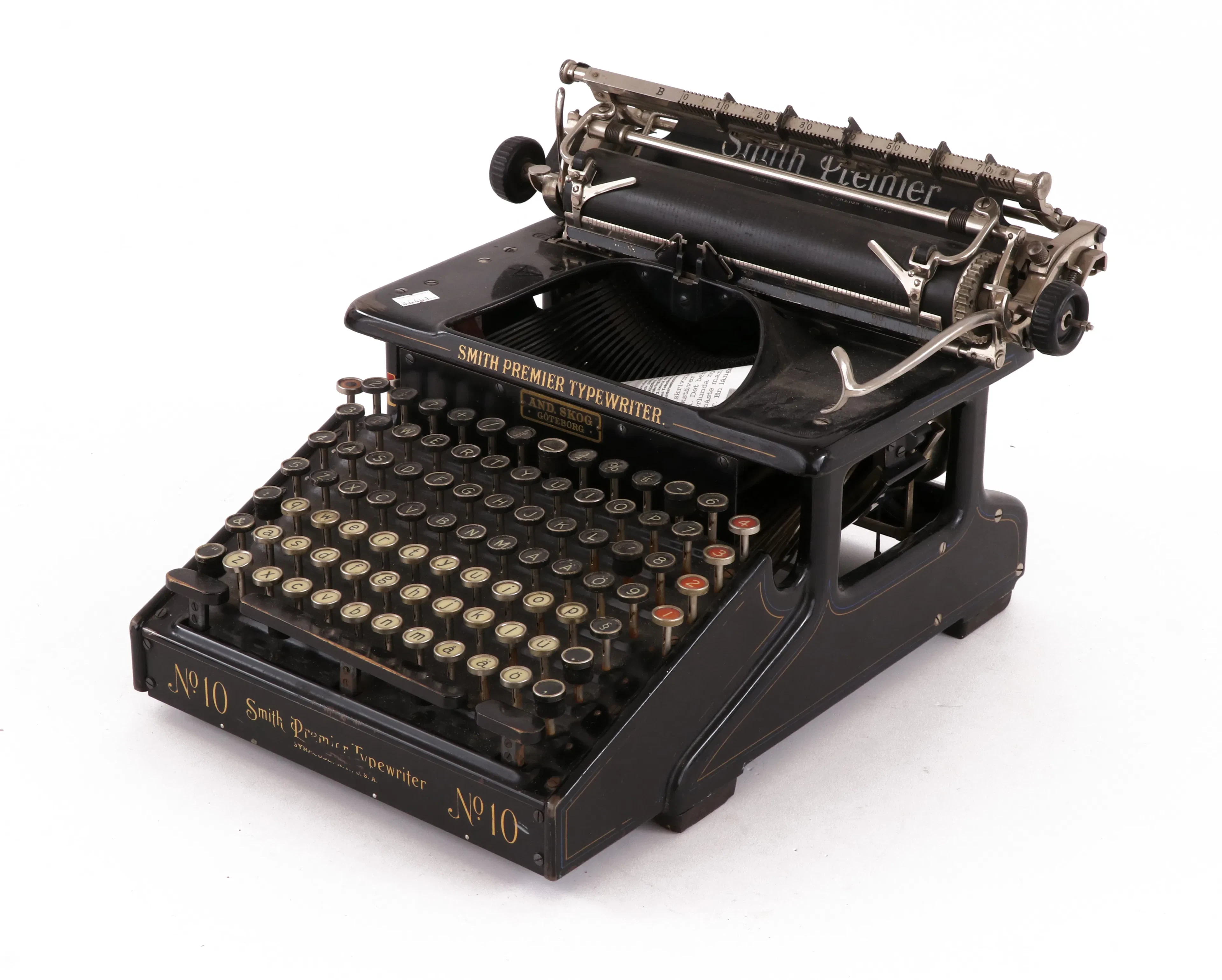 Skrivmaskin, Smith Premier Typewriter no.10