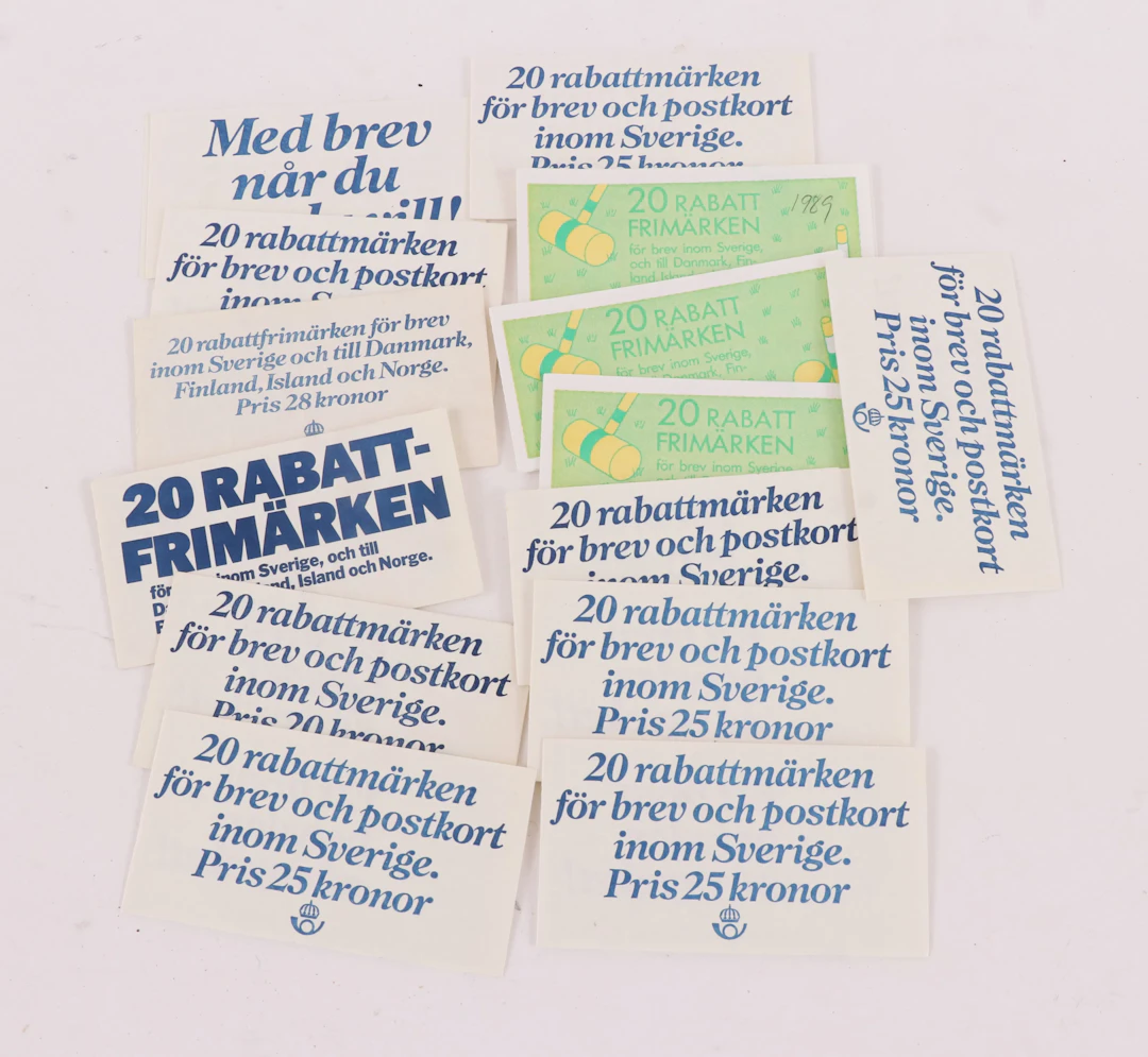 Häften med rabattfrimärken 14st