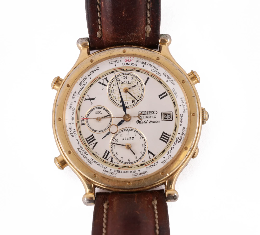Herrarmbandsur, Seiko, World Timer