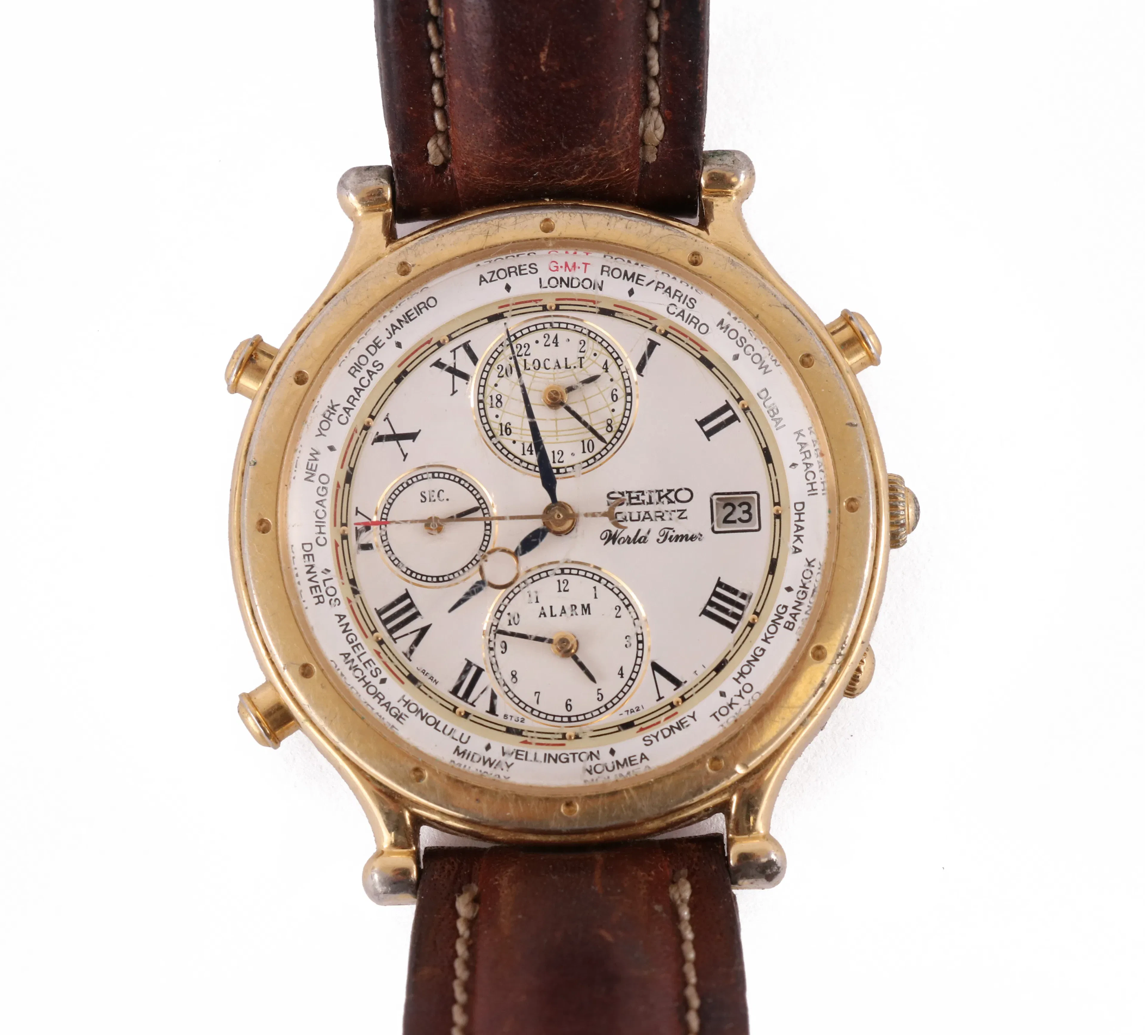 Herrarmbandsur, Seiko, World Timer
