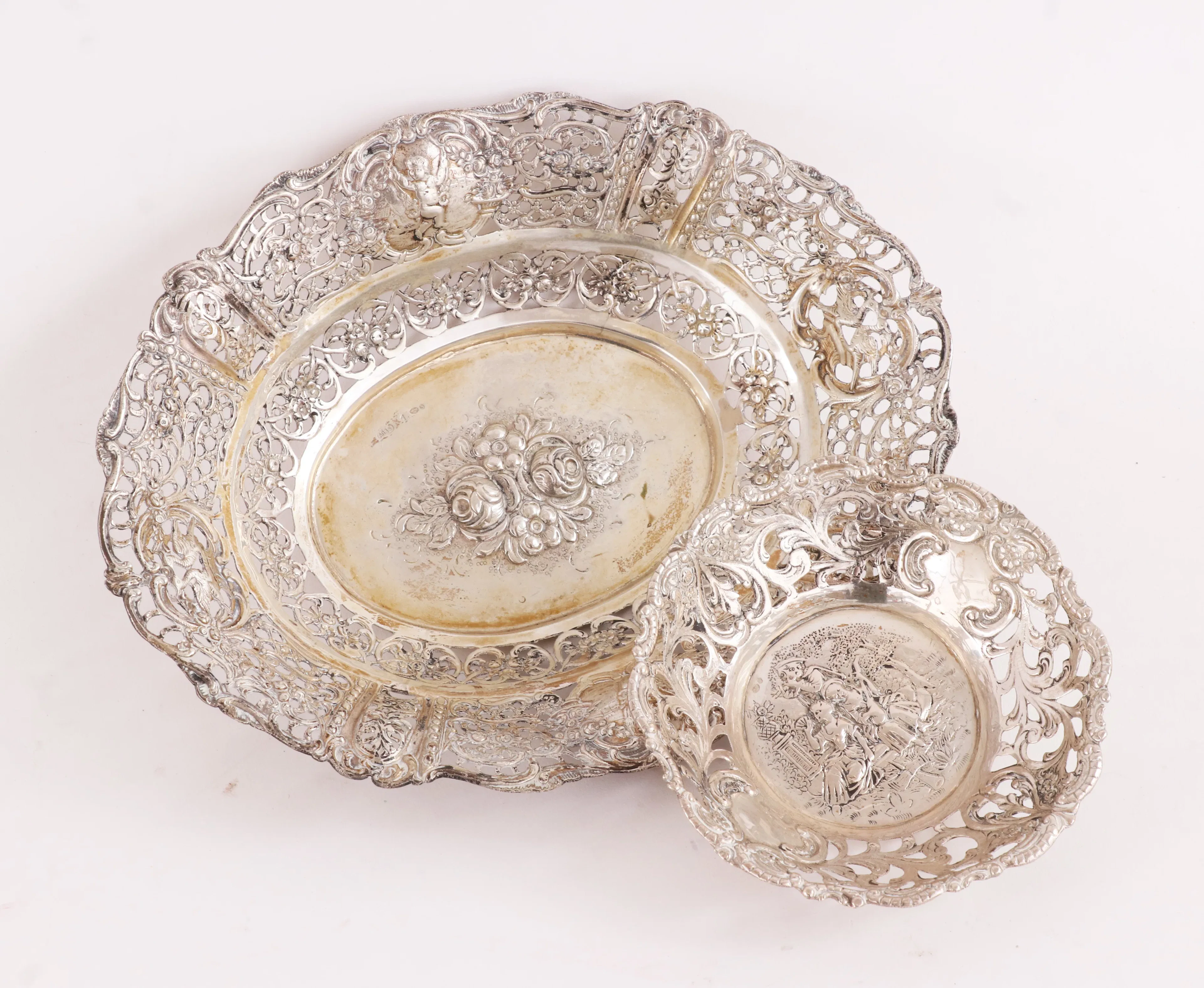 Fat 2st, silver, barockstil, 1900-tal
