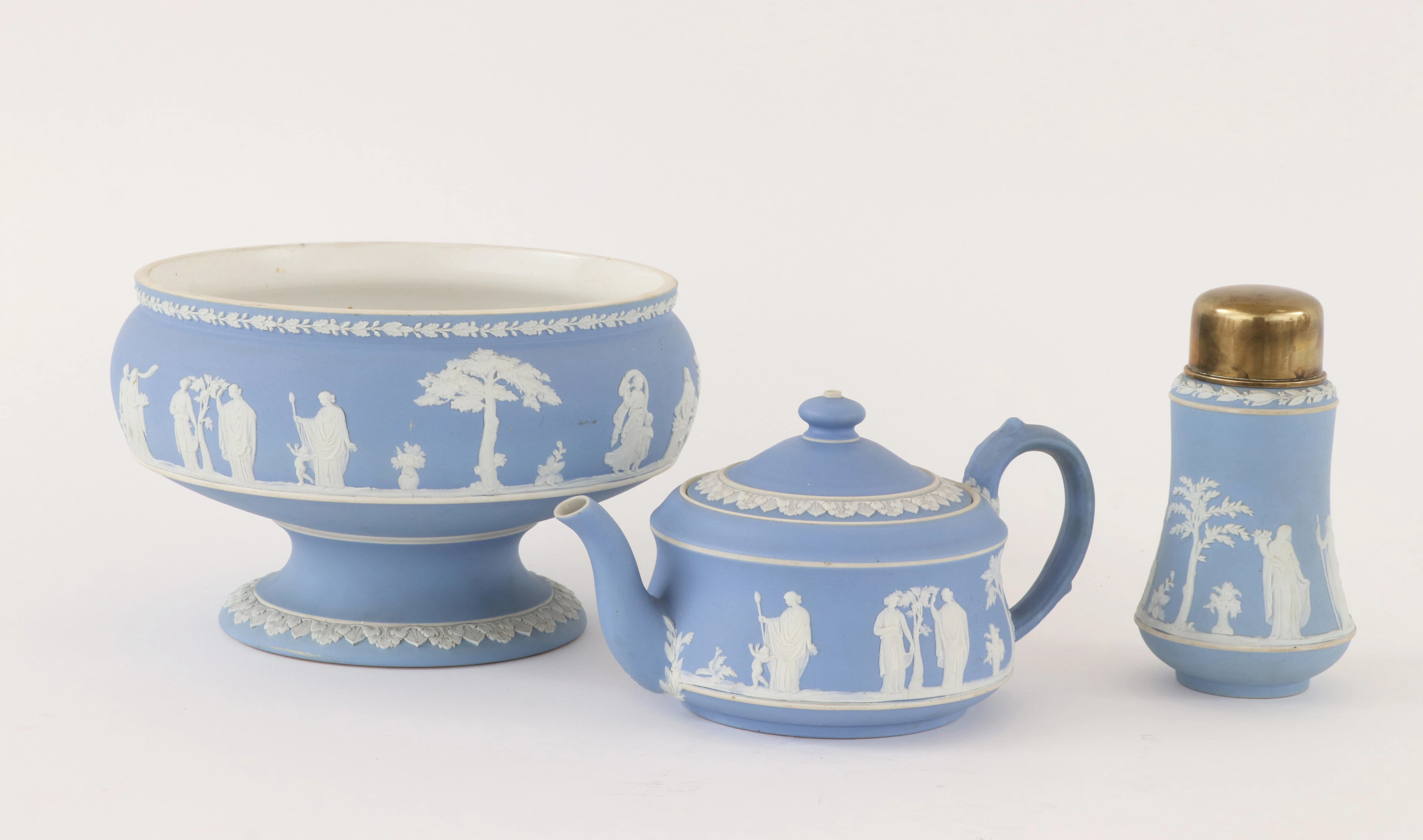 Porslin 3 delar, Wedgwood, 1800-tal