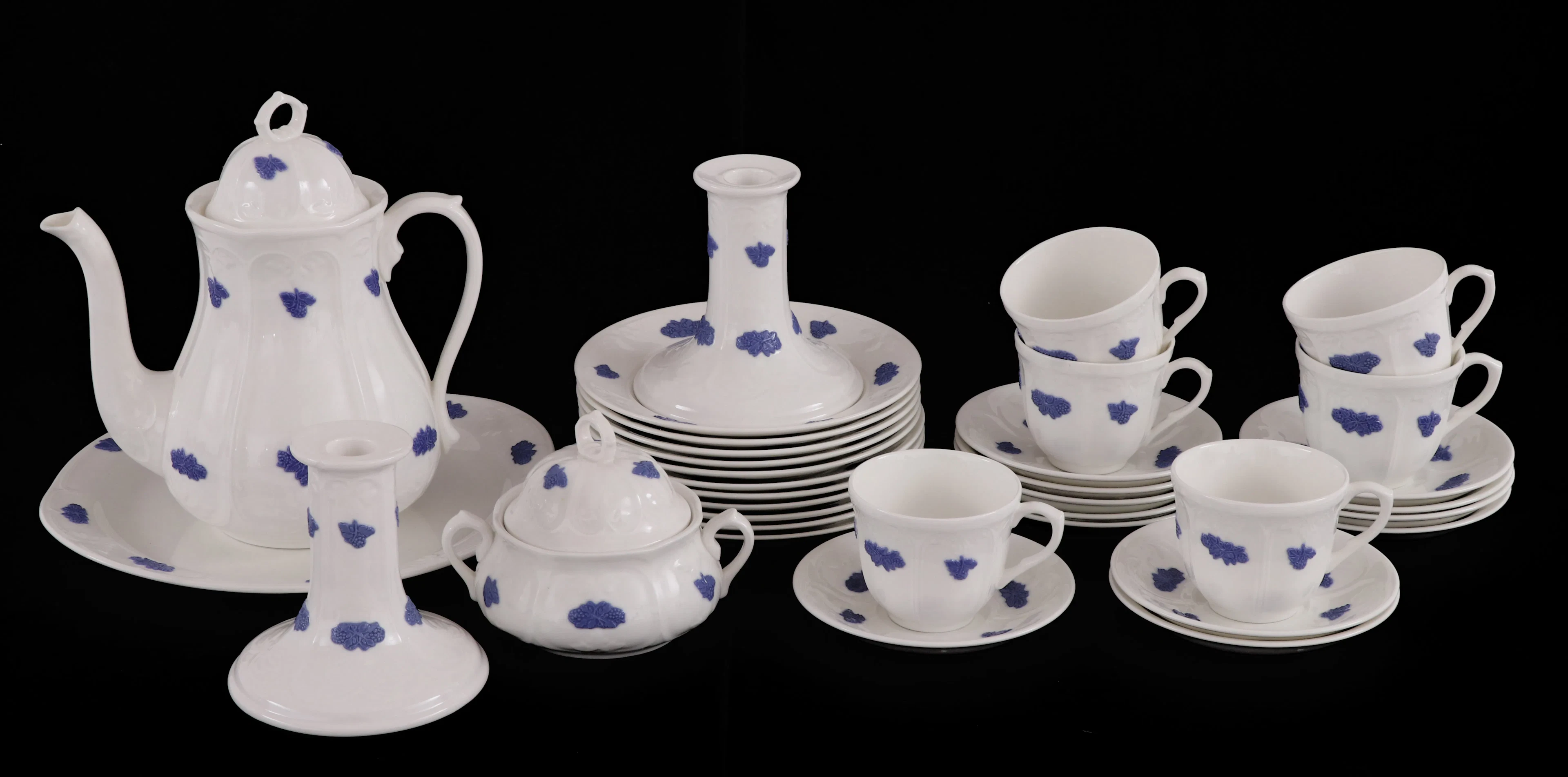 Kaffeservis, "Blå blom", Old Gustavsberg