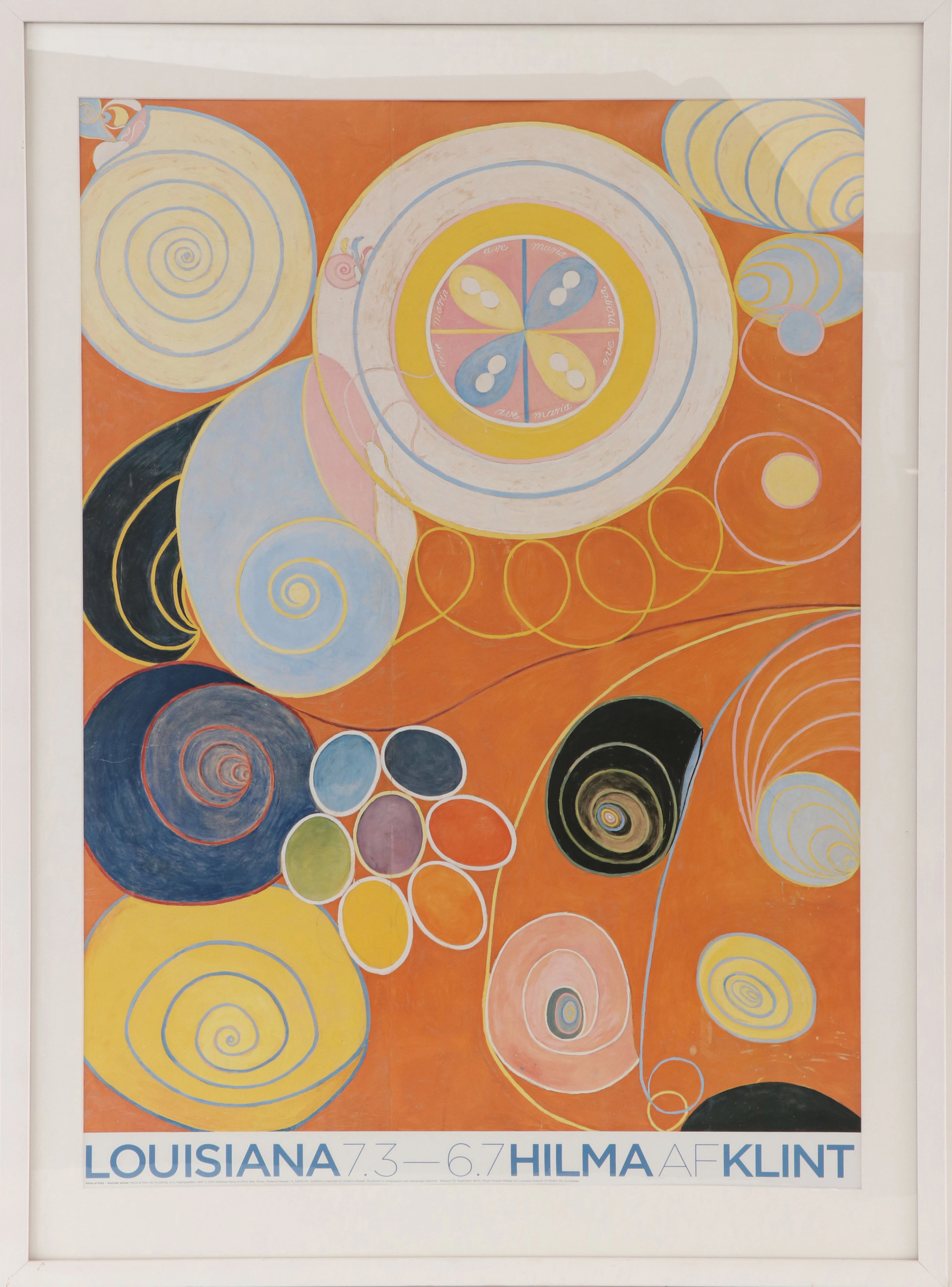 Utställningsaffisch, Hilma af Klint, Louisiana, 2014