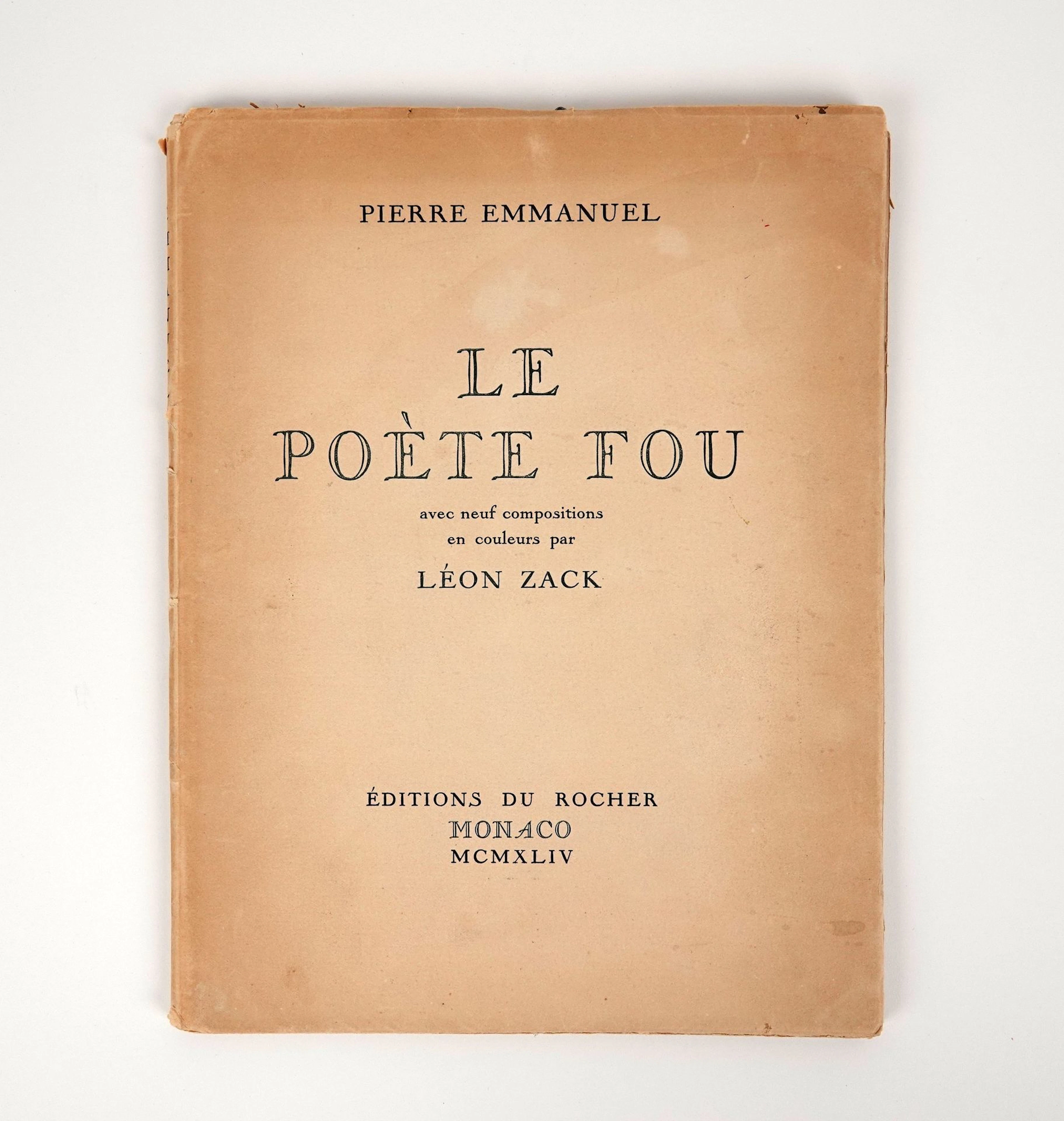 EMMANUEL (Pierre): *The Mad Poet*. Nine color illustrations - Lot 209