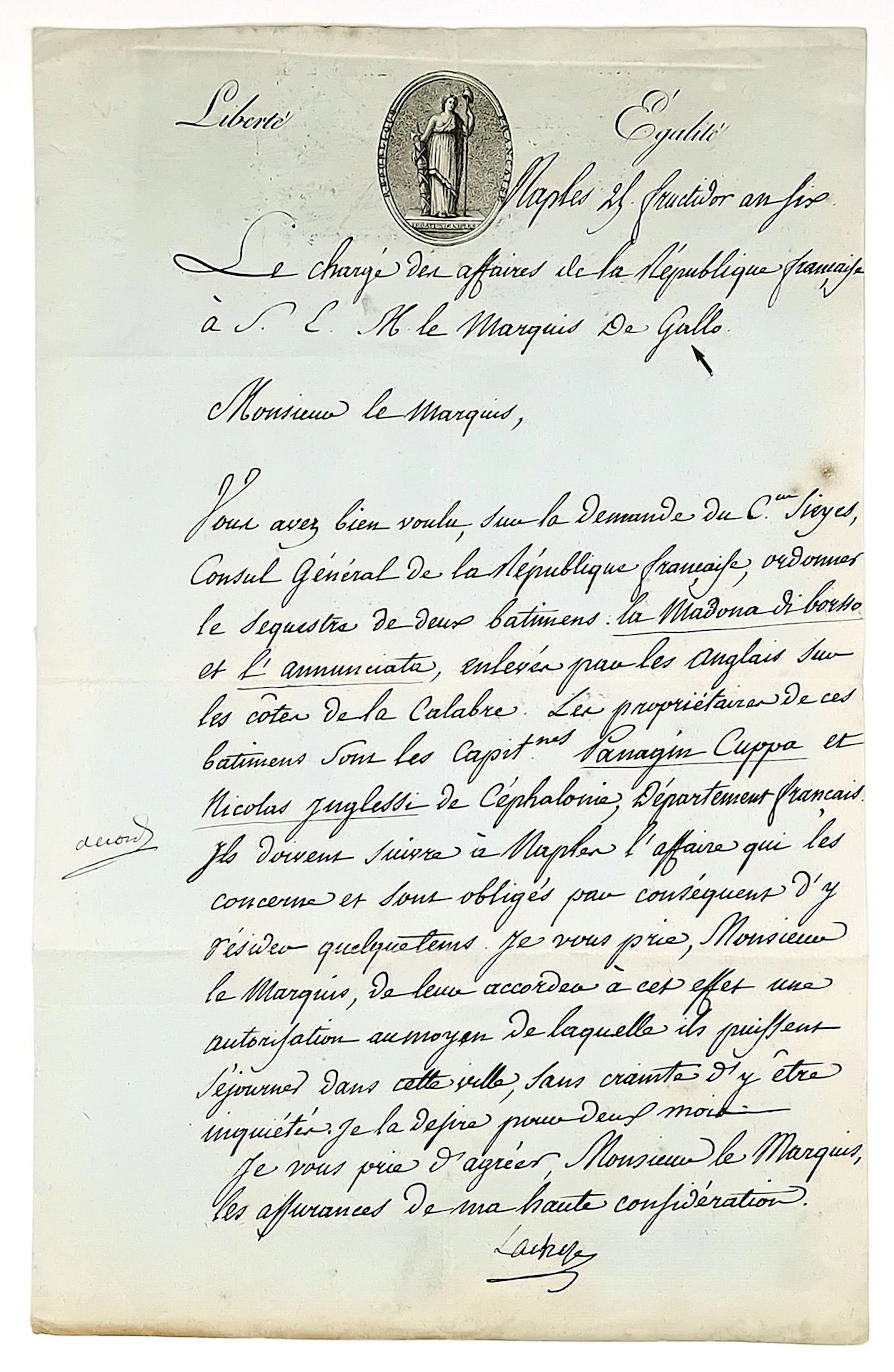 Pierre-Joseph de LACHÈZE-MUREL (Martel, Lot, 1744–1835) Depu - Lot 270