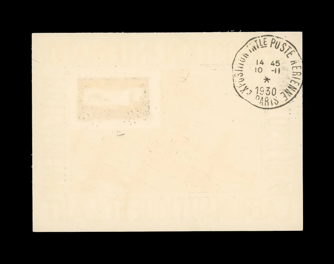 1f50. Perforated ultramarine "E.I.P.A.30" on exhibition card - Lot 113