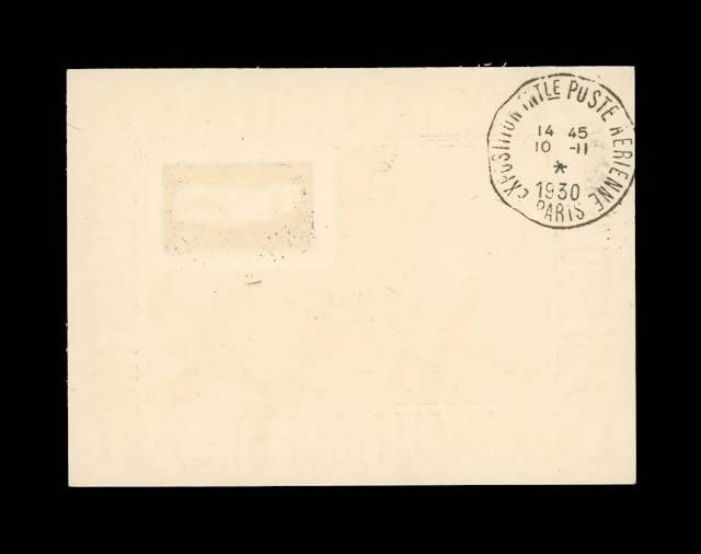 1f50. Perforated ultramarine "E.I.P.A.30" on exhibition card - Lot 113