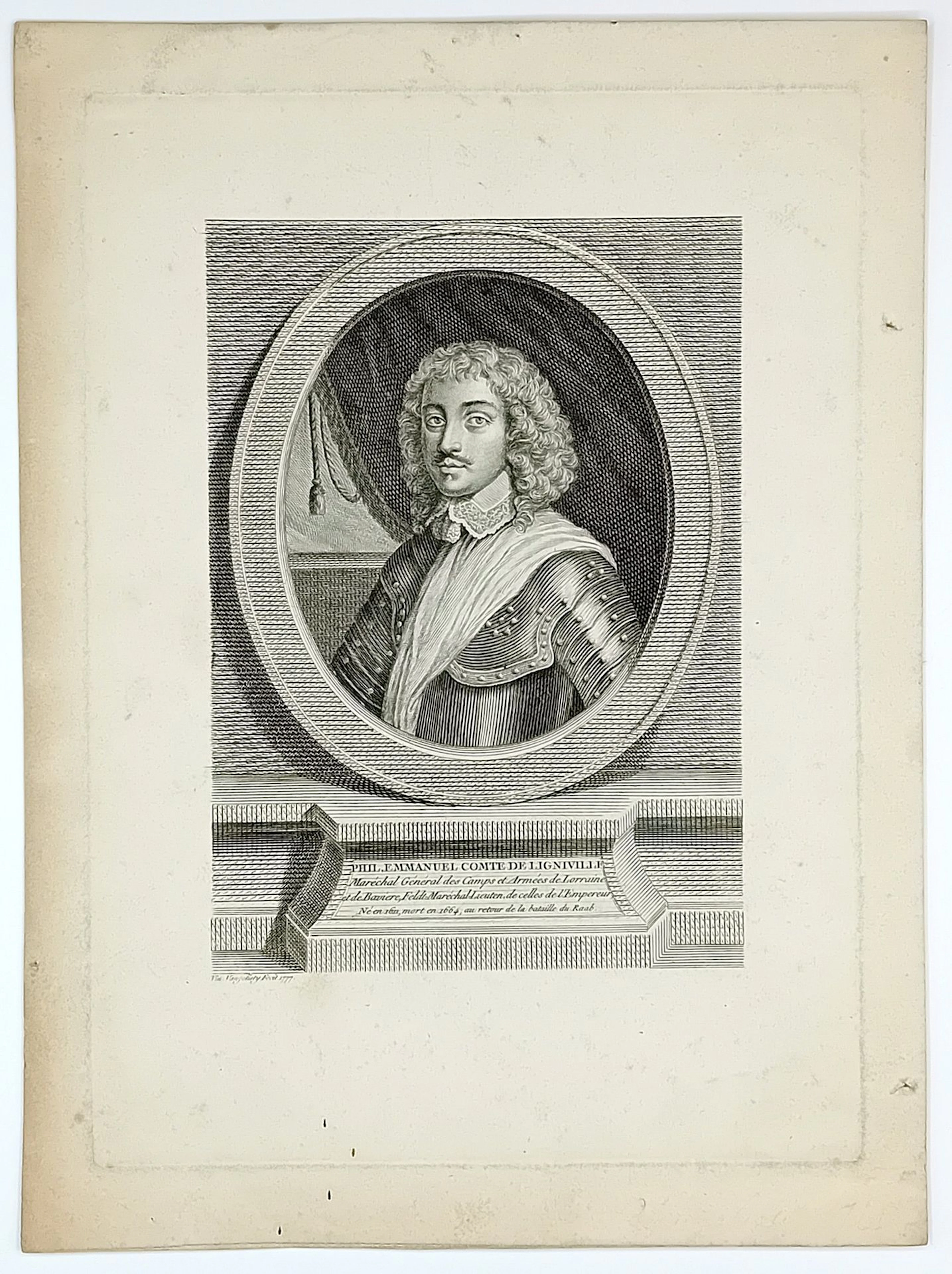 Philippe Emmanuel, Count of LIGNIVILLE, General Marshal of t - Lot 26