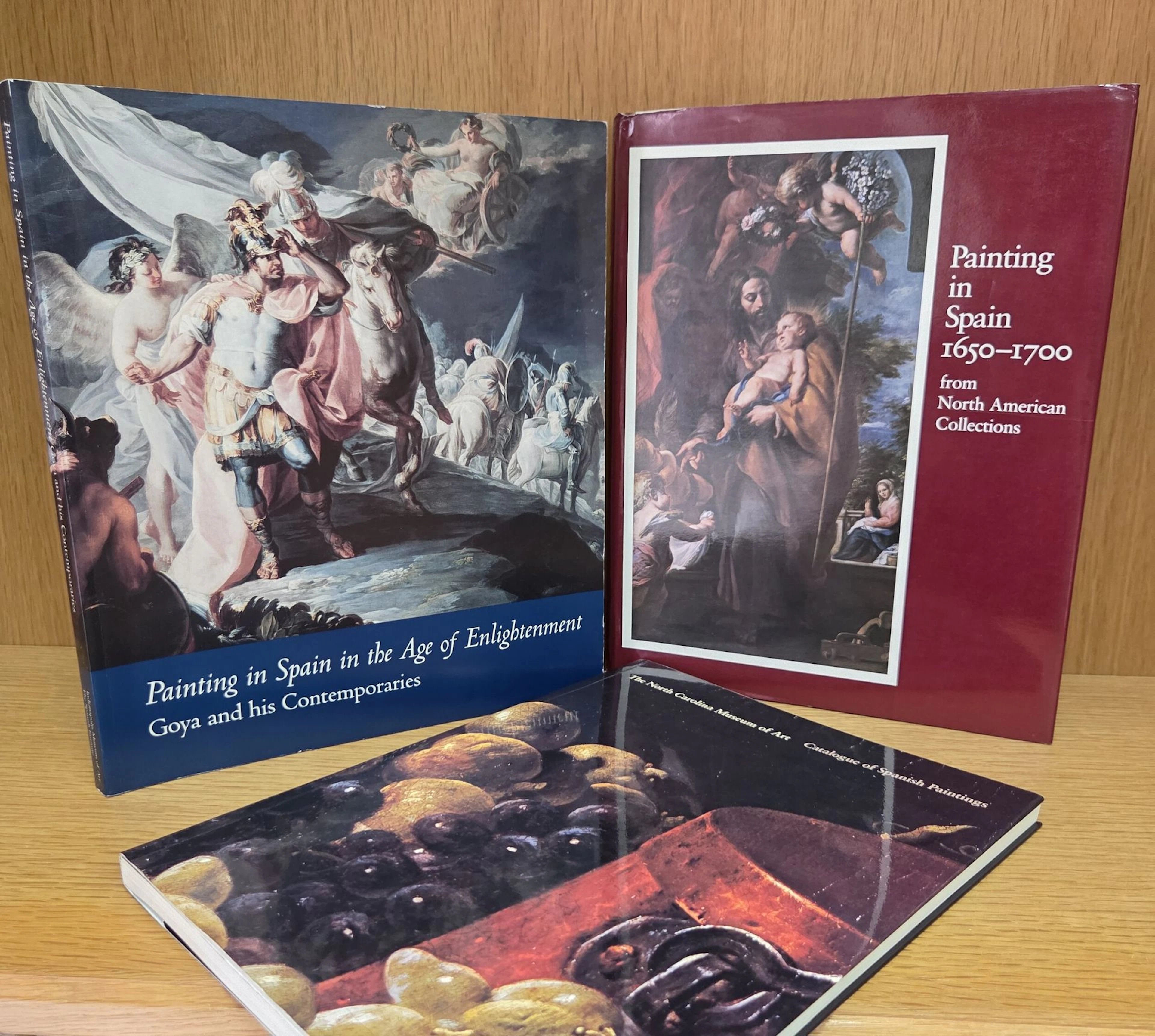 Set of three exhibition catalogs: - Painting in Spain in the - Lot 442