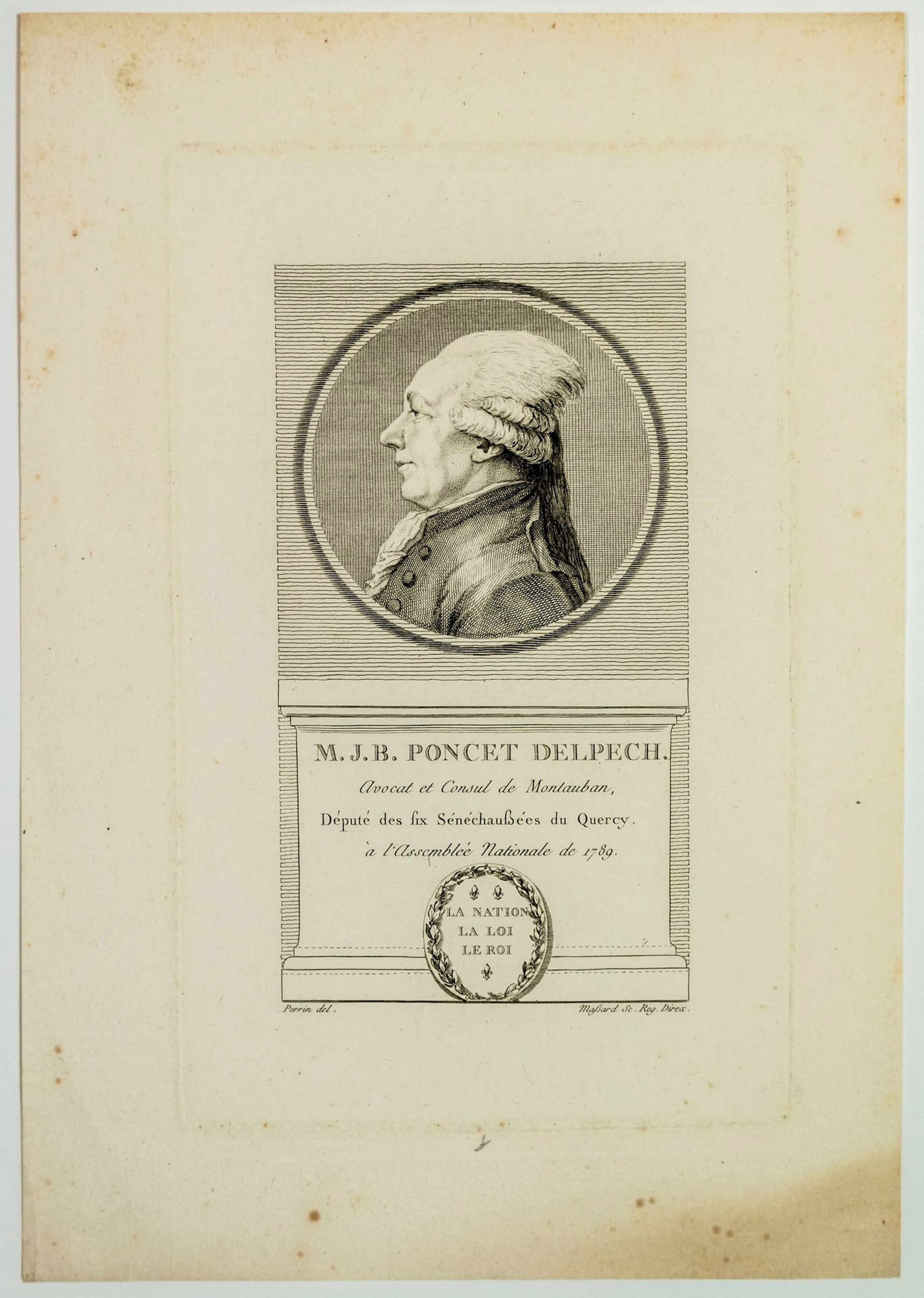 Jean Baptiste PONCET DELPECH, Lawyer and Consul of MONTAUBAN - Lot 174