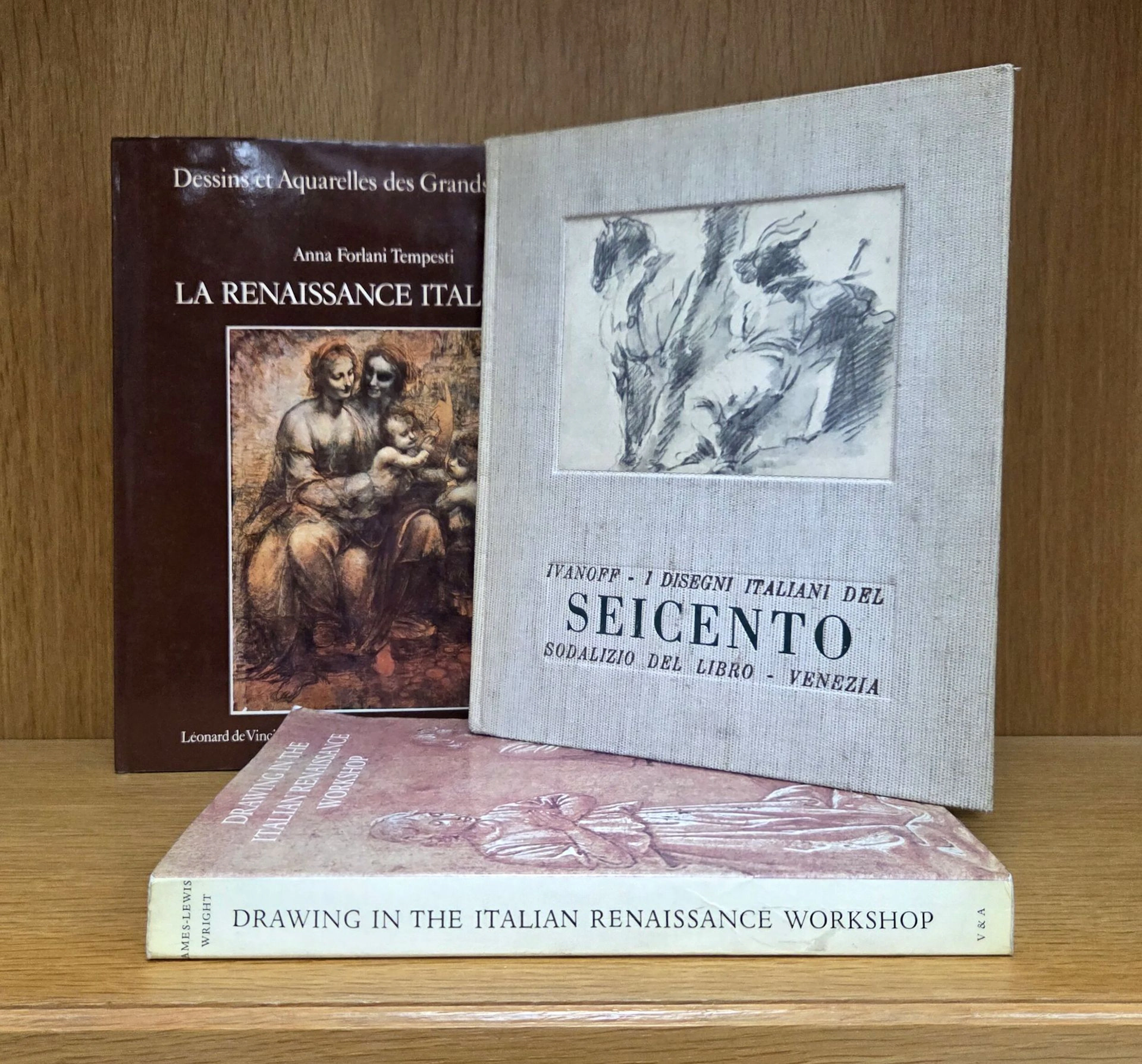 Set of three books on Italian drawing: - Lot 360