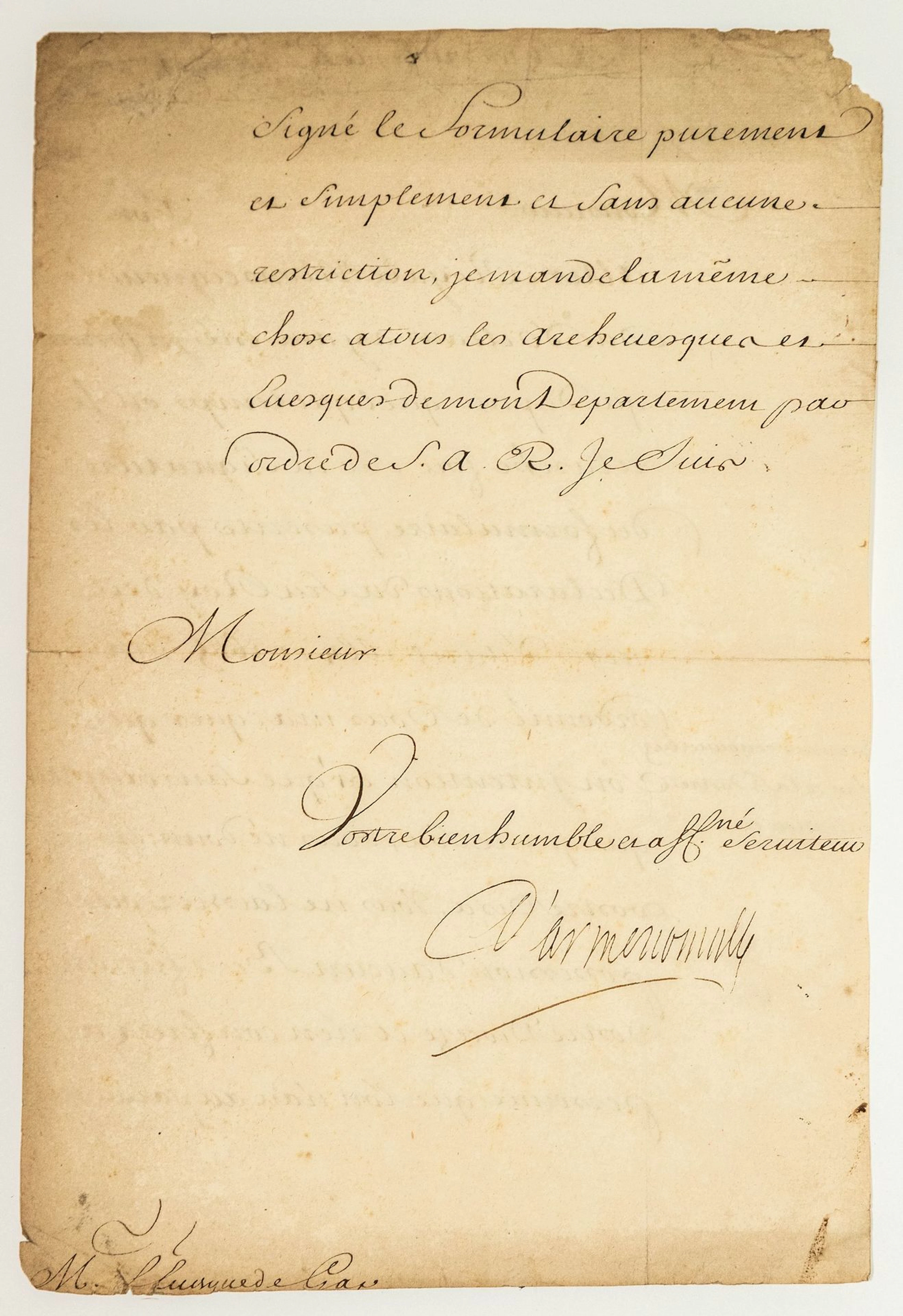 Joseph FLEURIAU D'ARMENONVILLE (1661 - Château de Madrid 172 - Lot 55