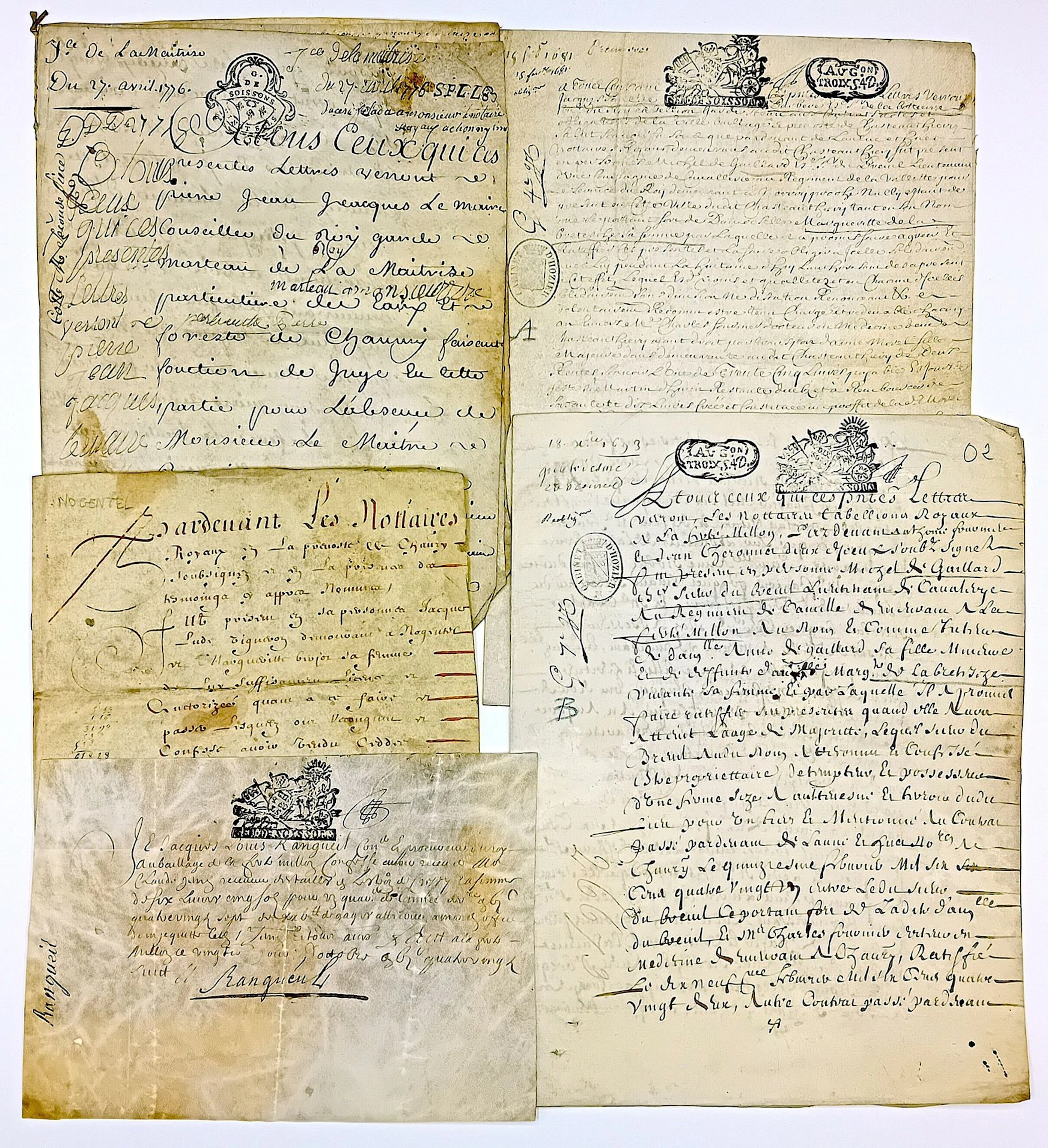 AISNE. 19 Letters or documents: Petition from the Master Sho - Lot 48